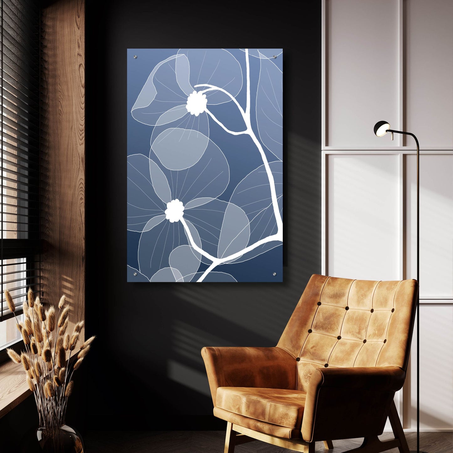 Epic Art 'Floral 2' by Graphinc, Acrylic Glass Wall Art,24x36