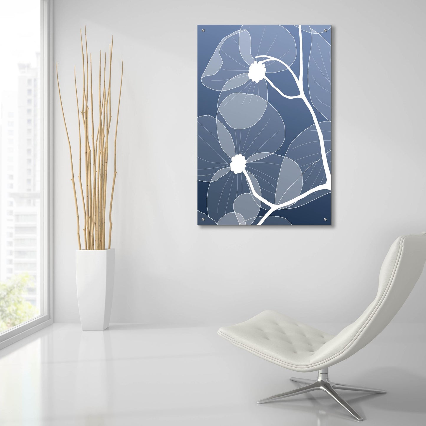 Epic Art 'Floral 2' by Graphinc, Acrylic Glass Wall Art,24x36