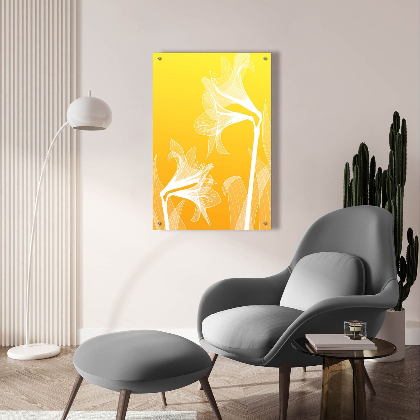 Epic Art 'Floral 3' by Graphinc, Acrylic Glass Wall Art,24x36