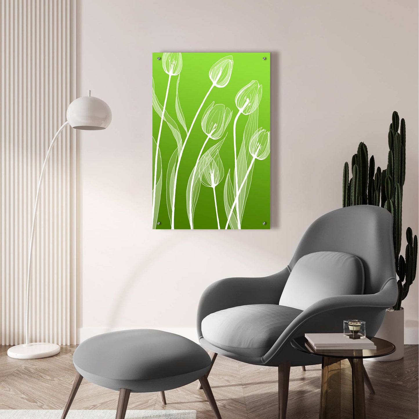 Epic Art 'Floral 4' by Graphinc, Acrylic Glass Wall Art,24x36