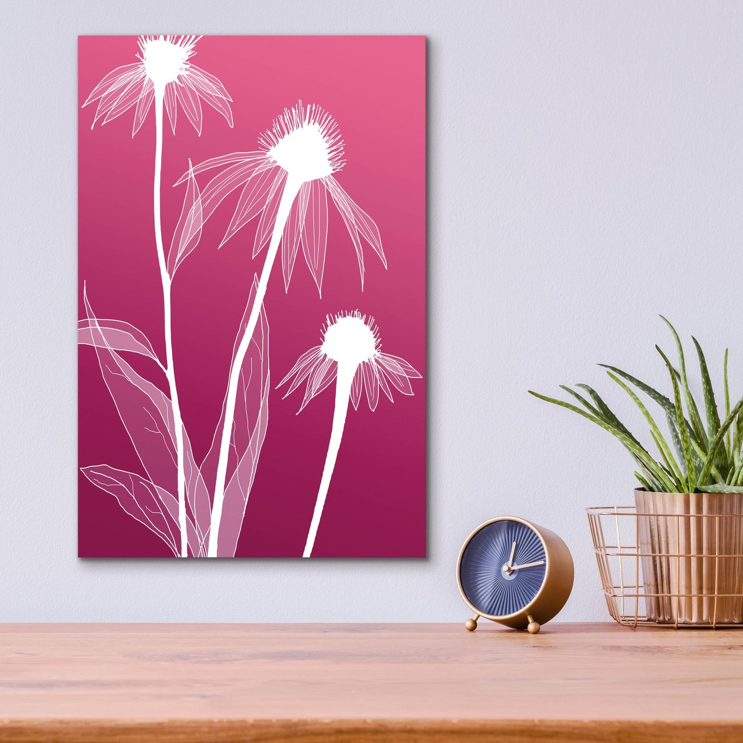 Epic Art 'Floral 5' by Graphinc, Acrylic Glass Wall Art,12x16