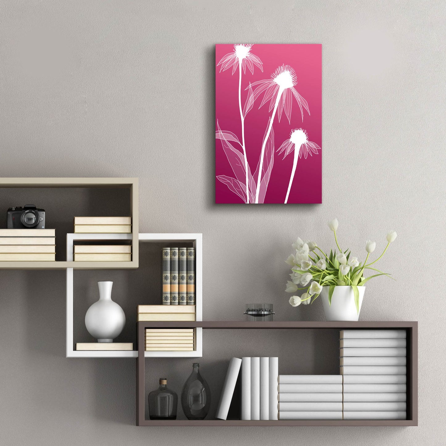 Epic Art 'Floral 5' by Graphinc, Acrylic Glass Wall Art,16x24