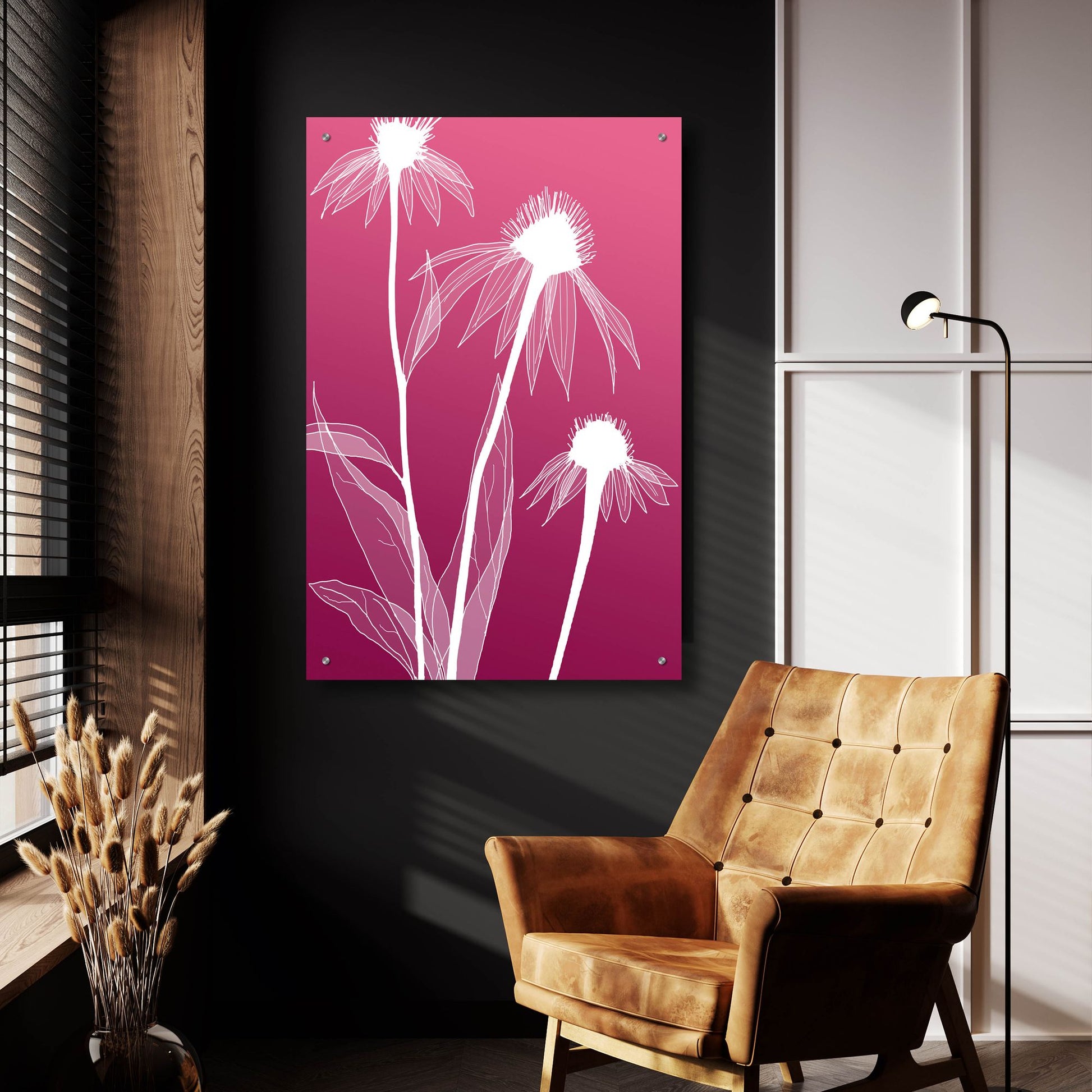 Epic Art 'Floral 5' by Graphinc, Acrylic Glass Wall Art,24x36