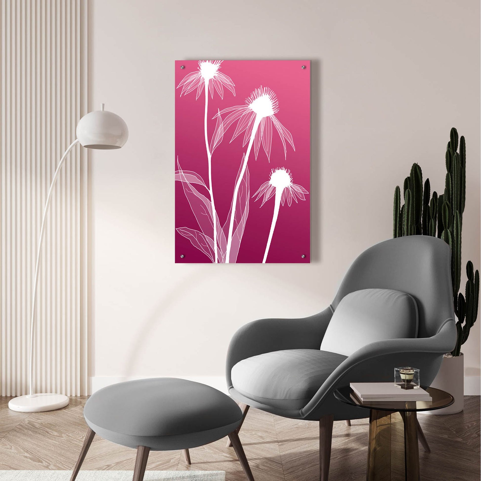 Epic Art 'Floral 5' by Graphinc, Acrylic Glass Wall Art,24x36