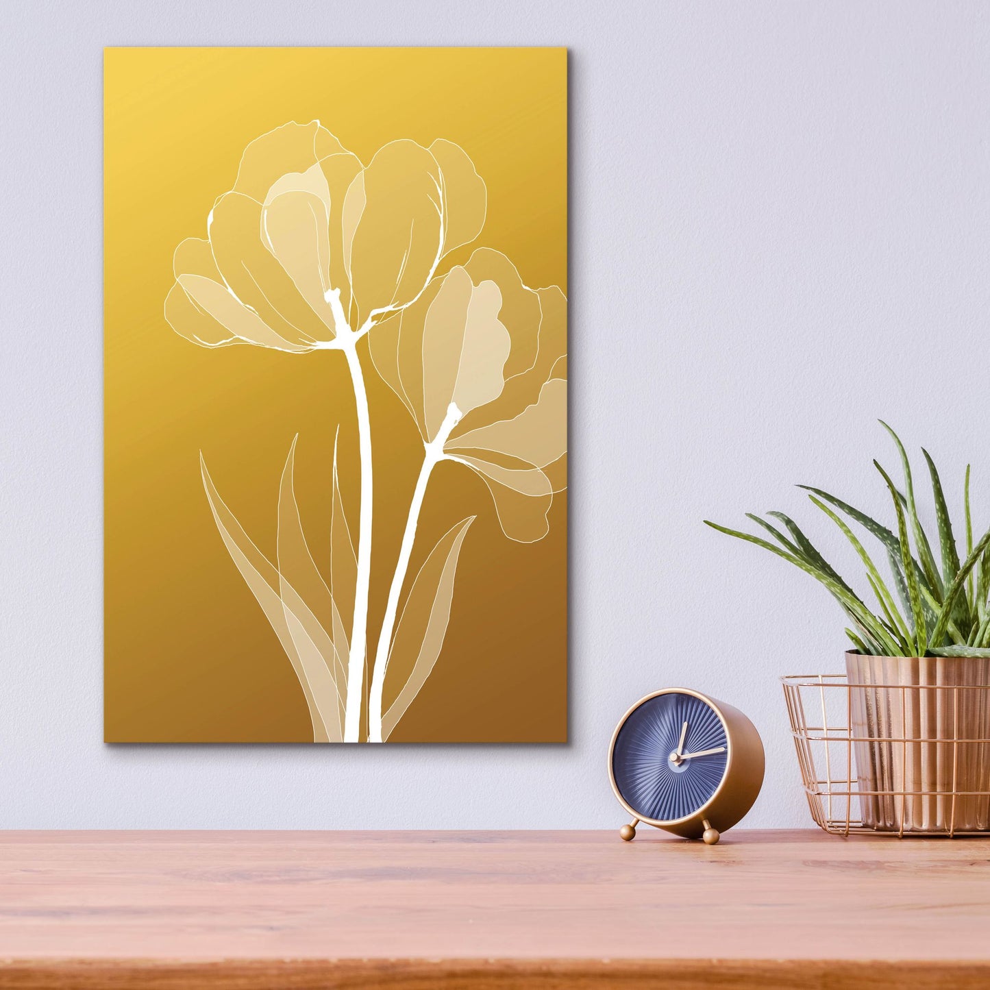 Epic Art 'Floral 6' by Graphinc, Acrylic Glass Wall Art,12x16