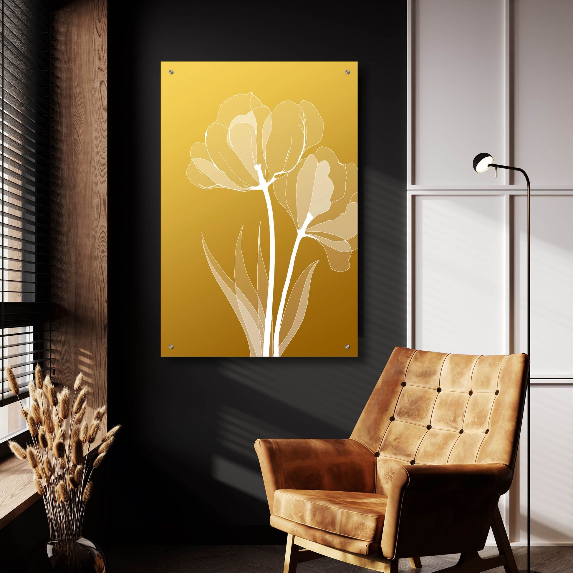 Epic Art 'Floral 6' by Graphinc, Acrylic Glass Wall Art,24x36