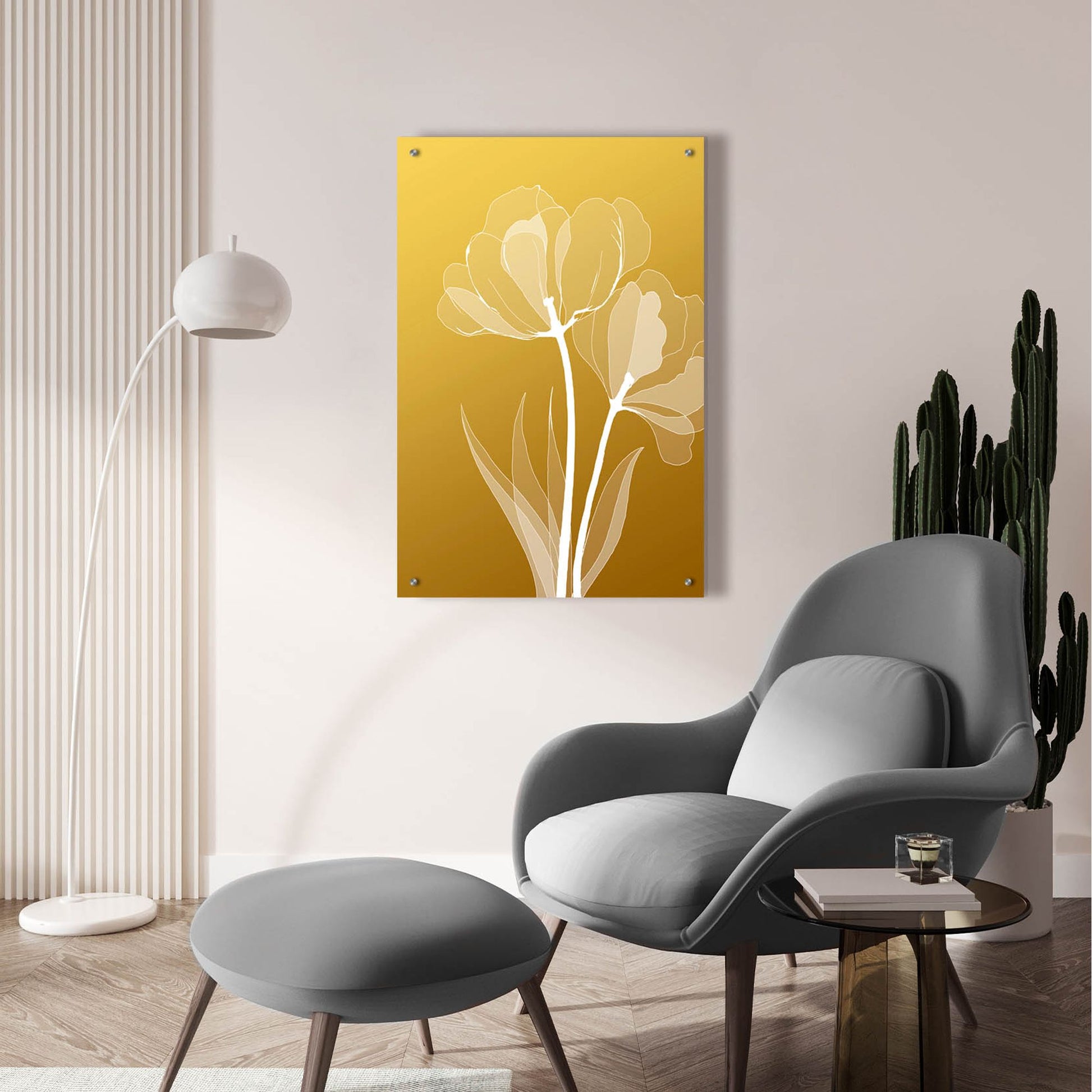 Epic Art 'Floral 6' by Graphinc, Acrylic Glass Wall Art,24x36