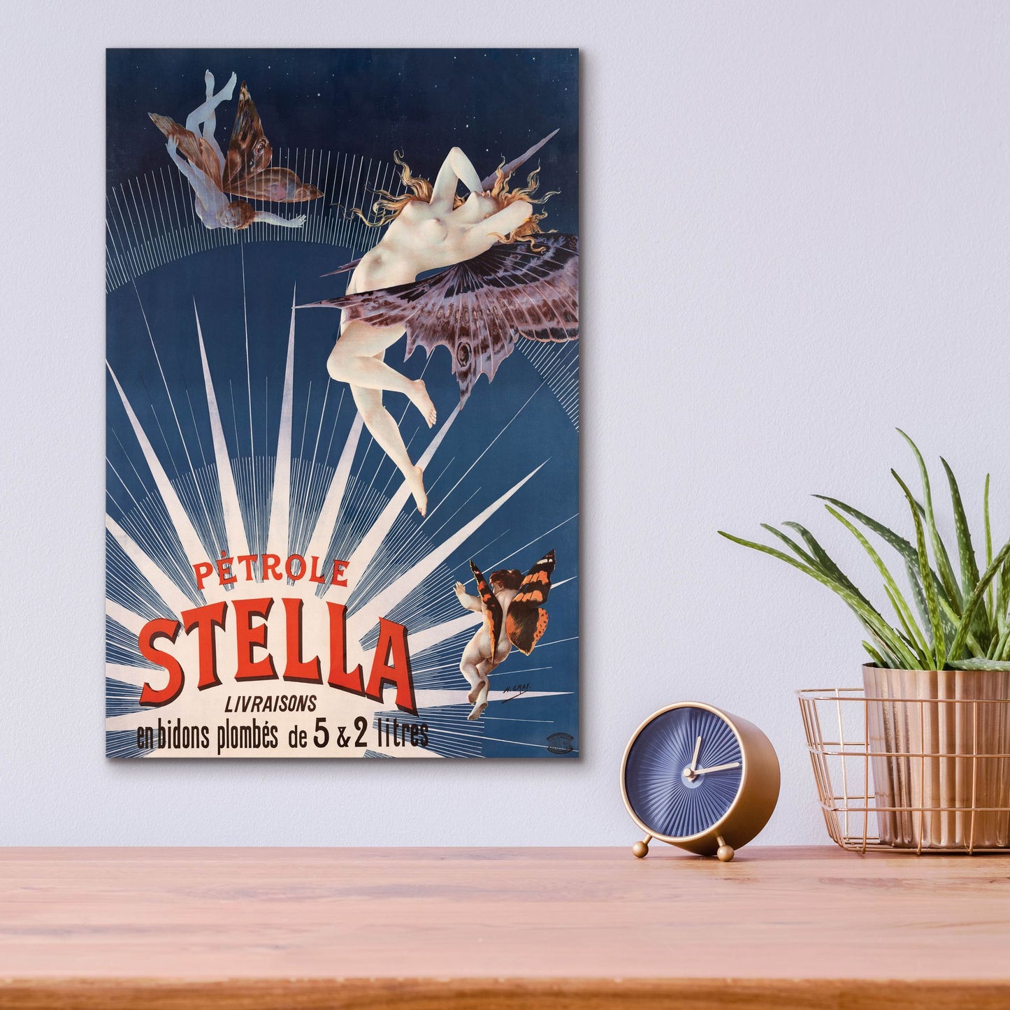 Epic Art 'Petrole Stella' by Gray, Acrylic Glass Wall Art,12x16