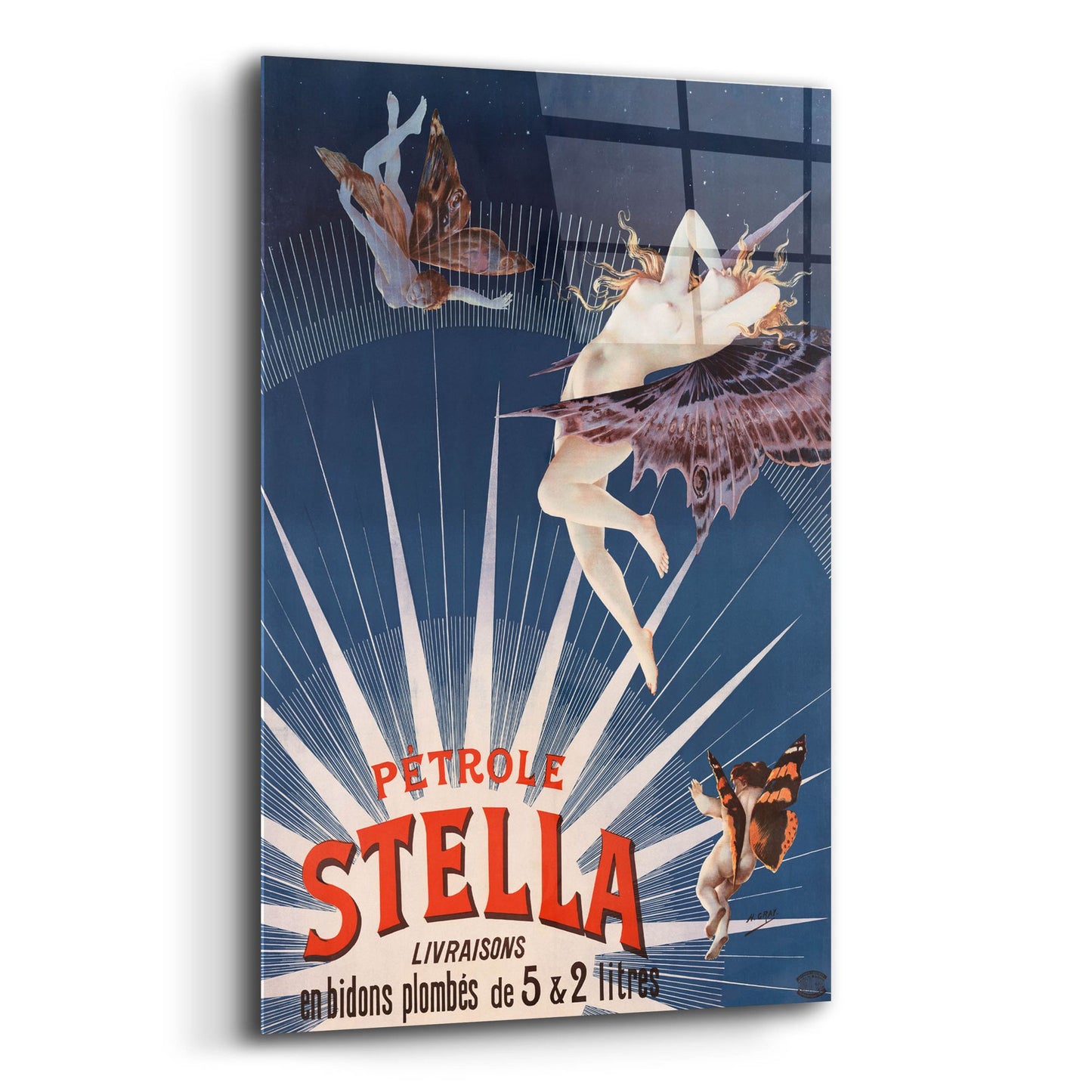Epic Art 'Petrole Stella' by Gray, Acrylic Glass Wall Art,16x24