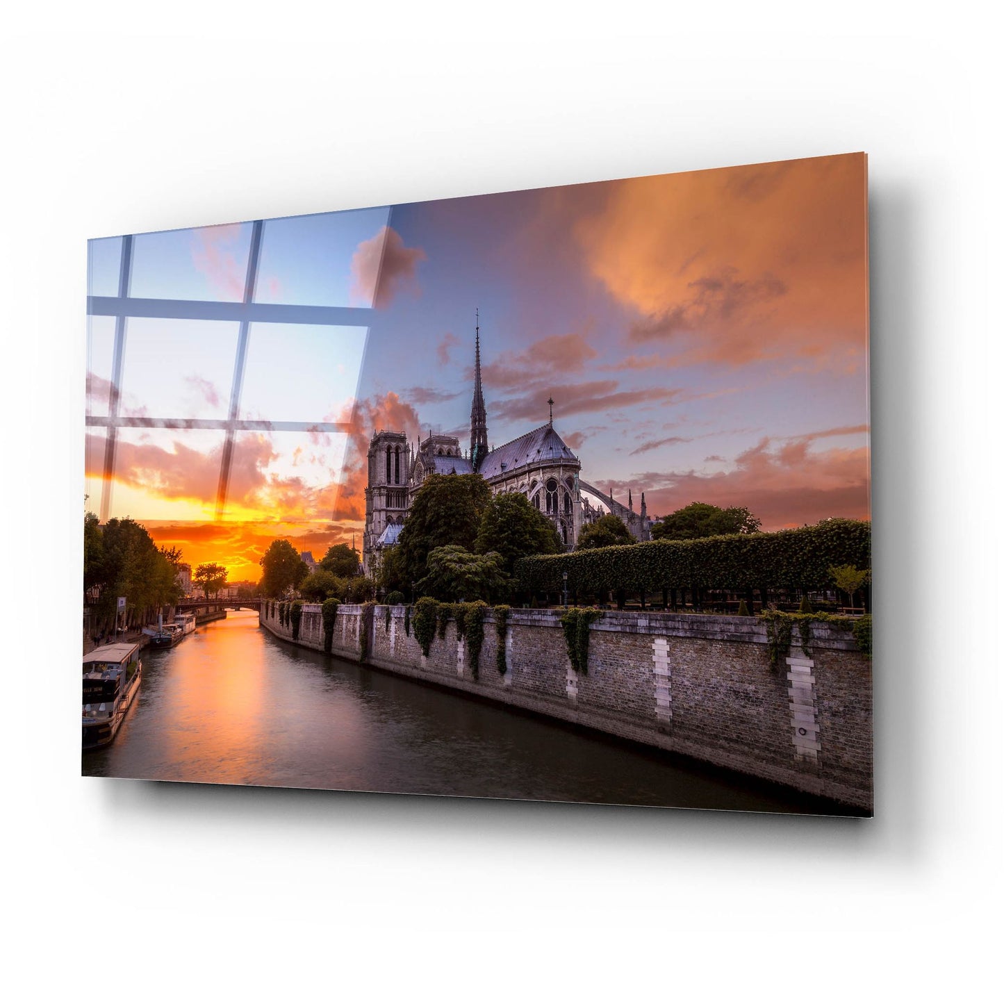 Epic Art 'Cathedral Sunset' by H.J. Herrera, Acrylic Glass Wall Art,24x16