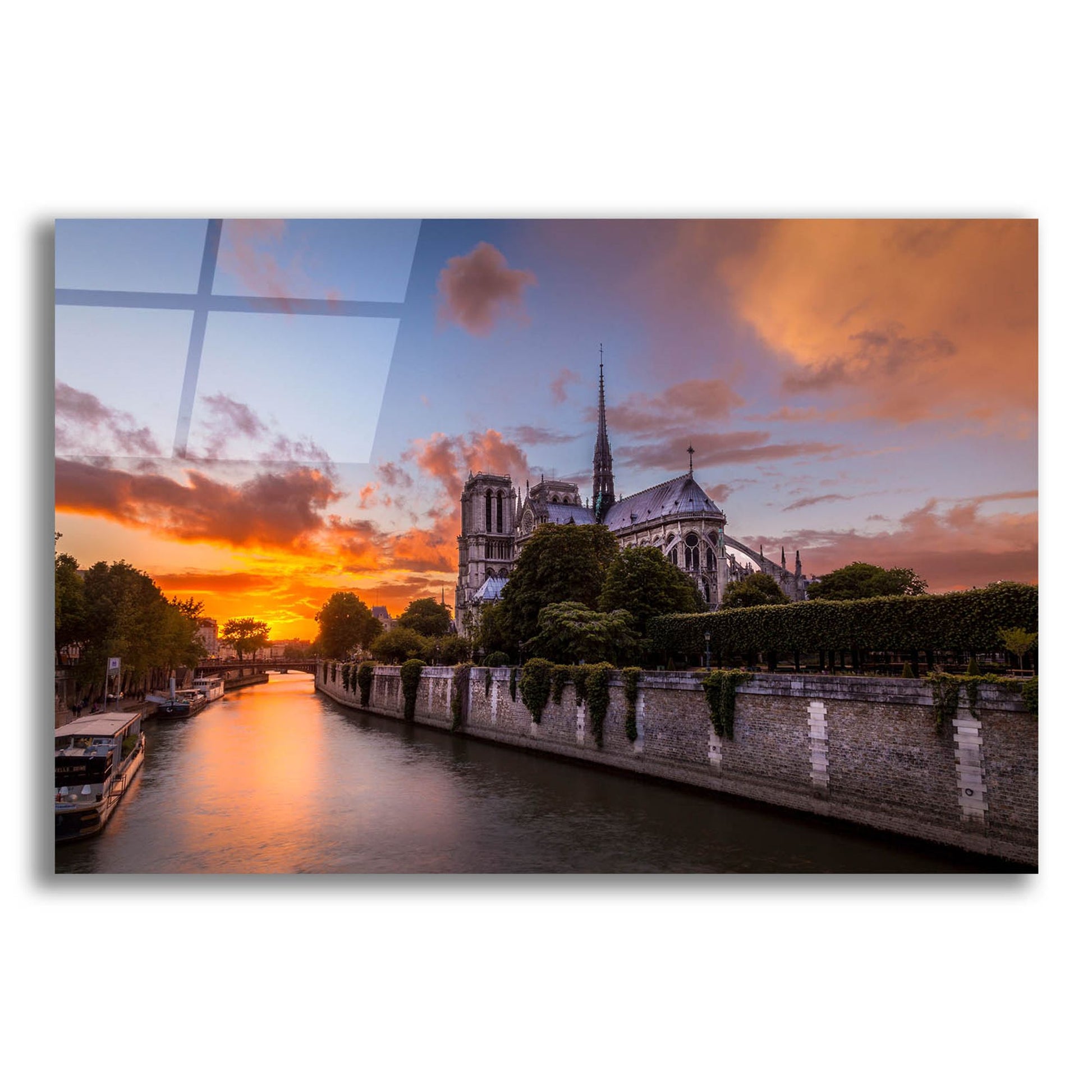 Epic Art 'Cathedral Sunset' by H.J. Herrera, Acrylic Glass Wall Art,24x16