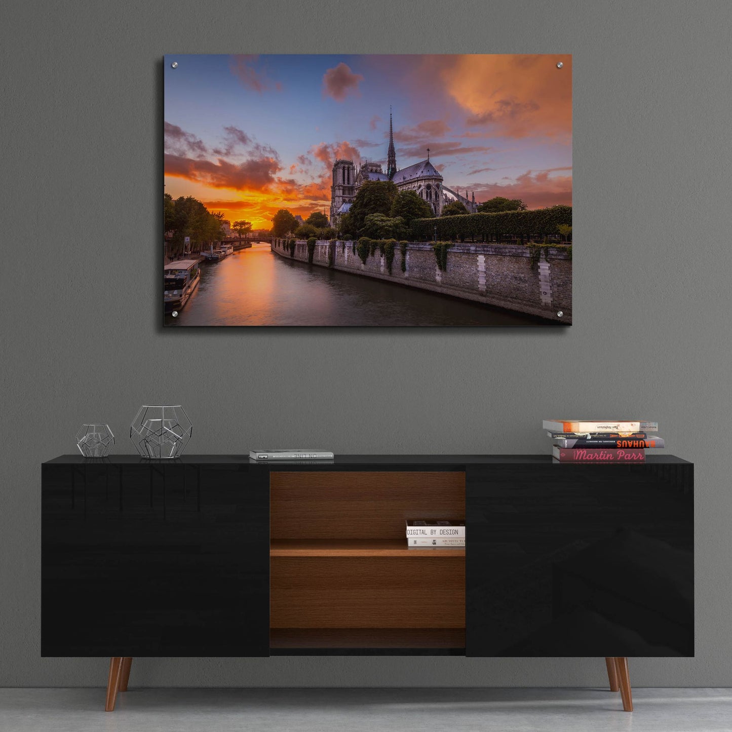 Epic Art 'Cathedral Sunset' by H.J. Herrera, Acrylic Glass Wall Art,36x24