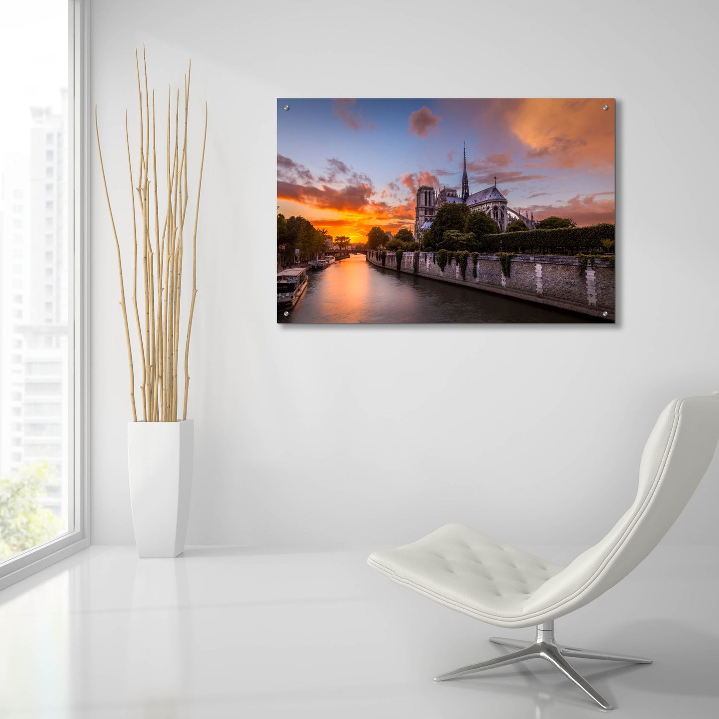 Epic Art 'Cathedral Sunset' by H.J. Herrera, Acrylic Glass Wall Art,36x24