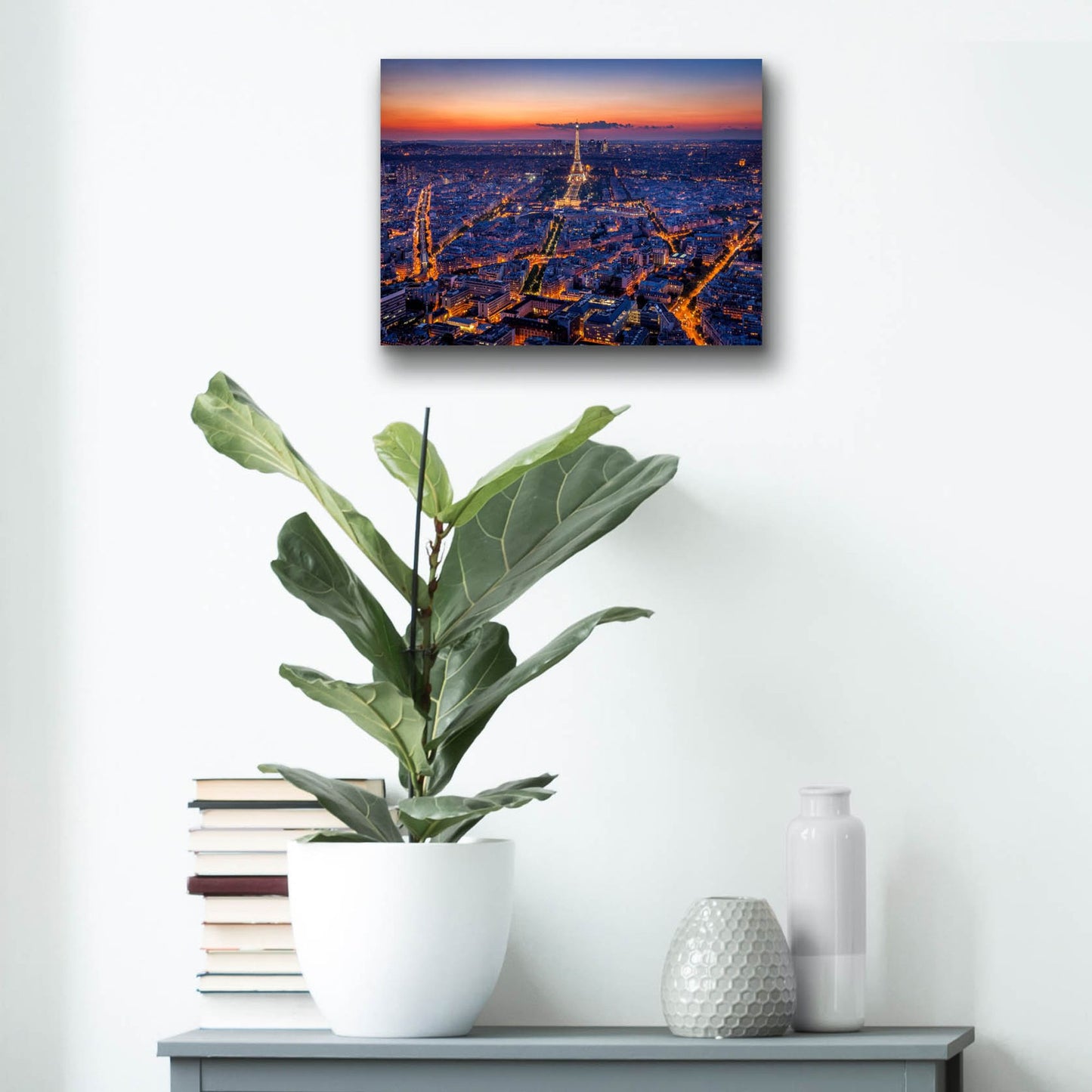 Epic Art 'City Lights' by H.J. Herrera, Acrylic Glass Wall Art,16x12