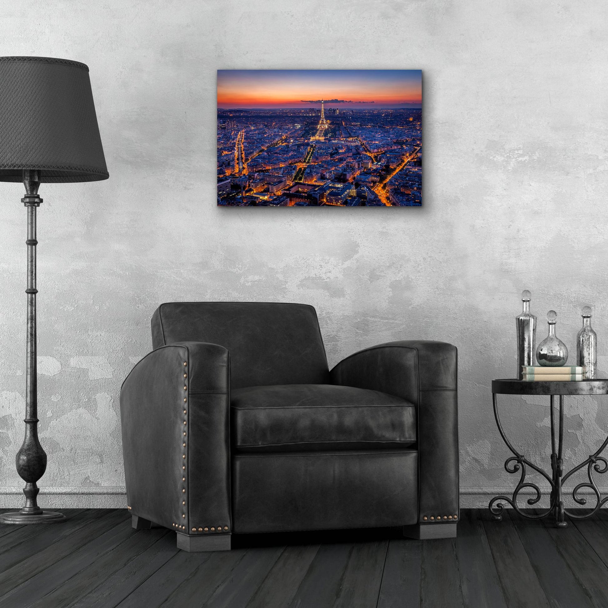 Epic Art 'City Lights' by H.J. Herrera, Acrylic Glass Wall Art,24x16