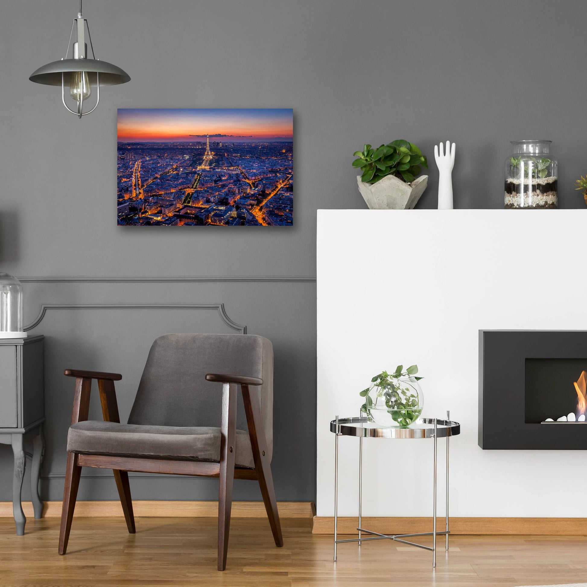 Epic Art 'City Lights' by H.J. Herrera, Acrylic Glass Wall Art,24x16