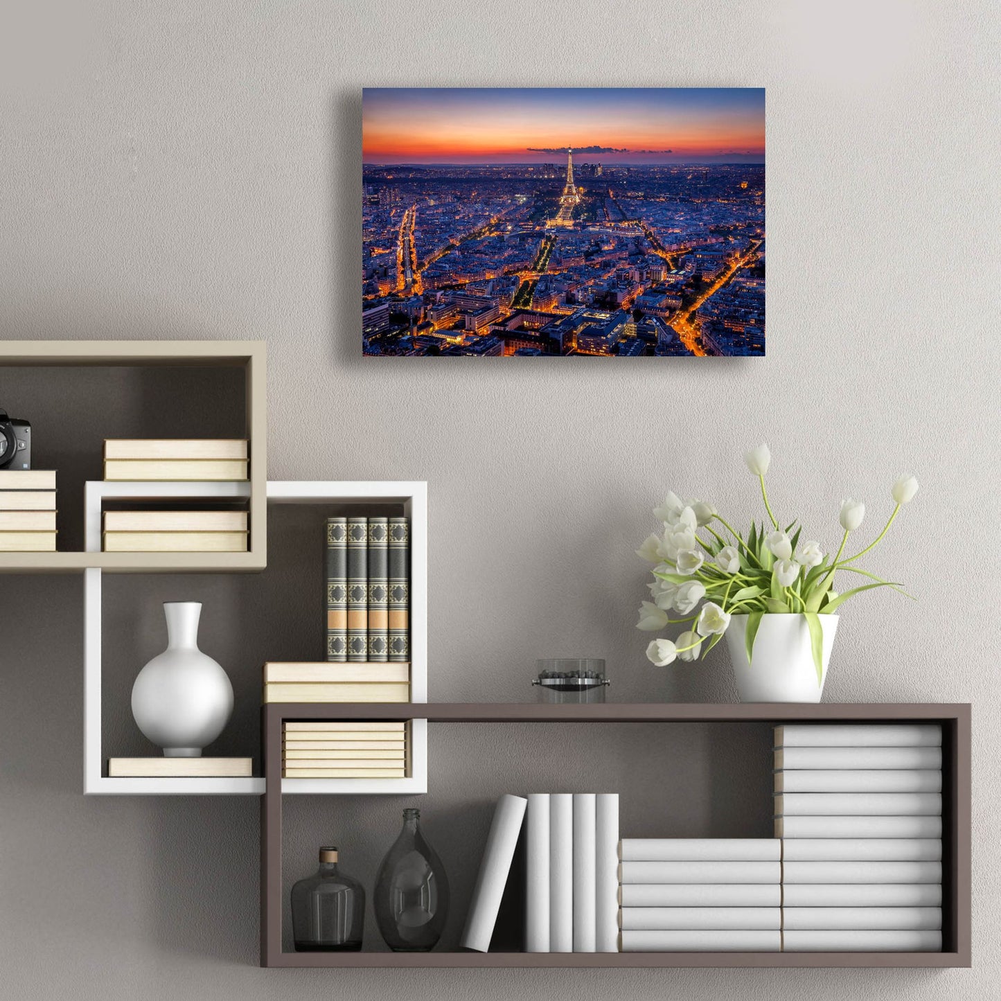 Epic Art 'City Lights' by H.J. Herrera, Acrylic Glass Wall Art,24x16