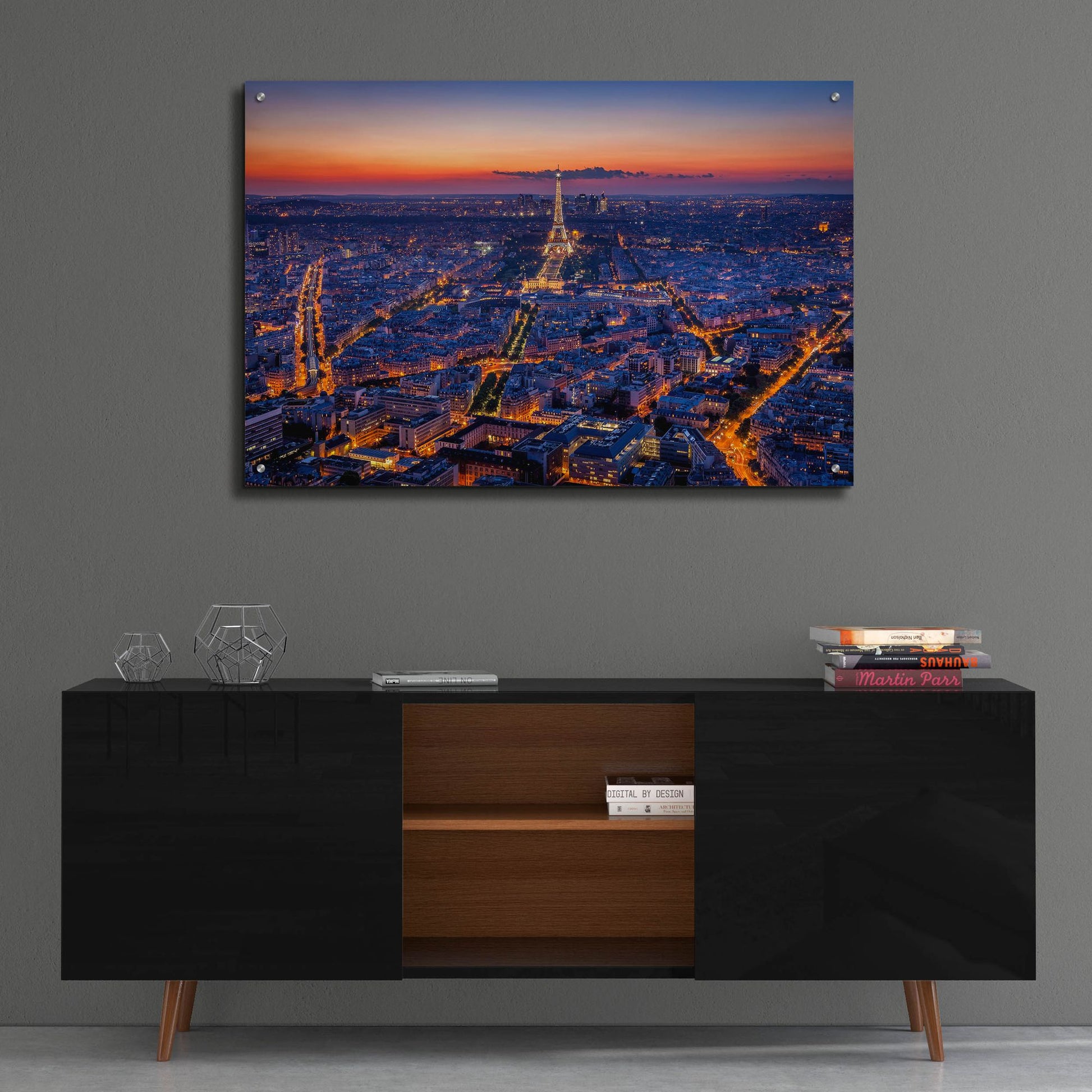 Epic Art 'City Lights' by H.J. Herrera, Acrylic Glass Wall Art,36x24