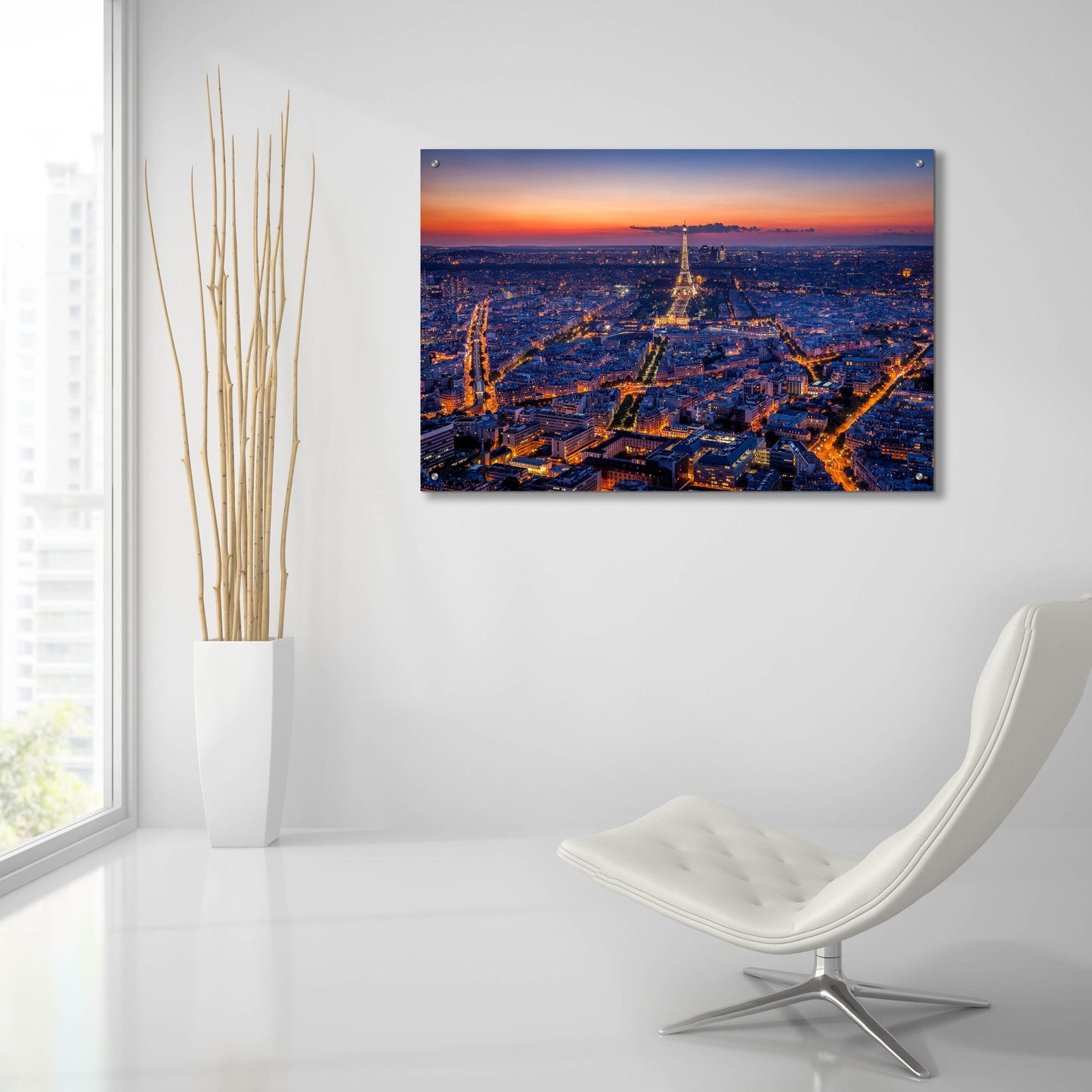 Epic Art 'City Lights' by H.J. Herrera, Acrylic Glass Wall Art,36x24