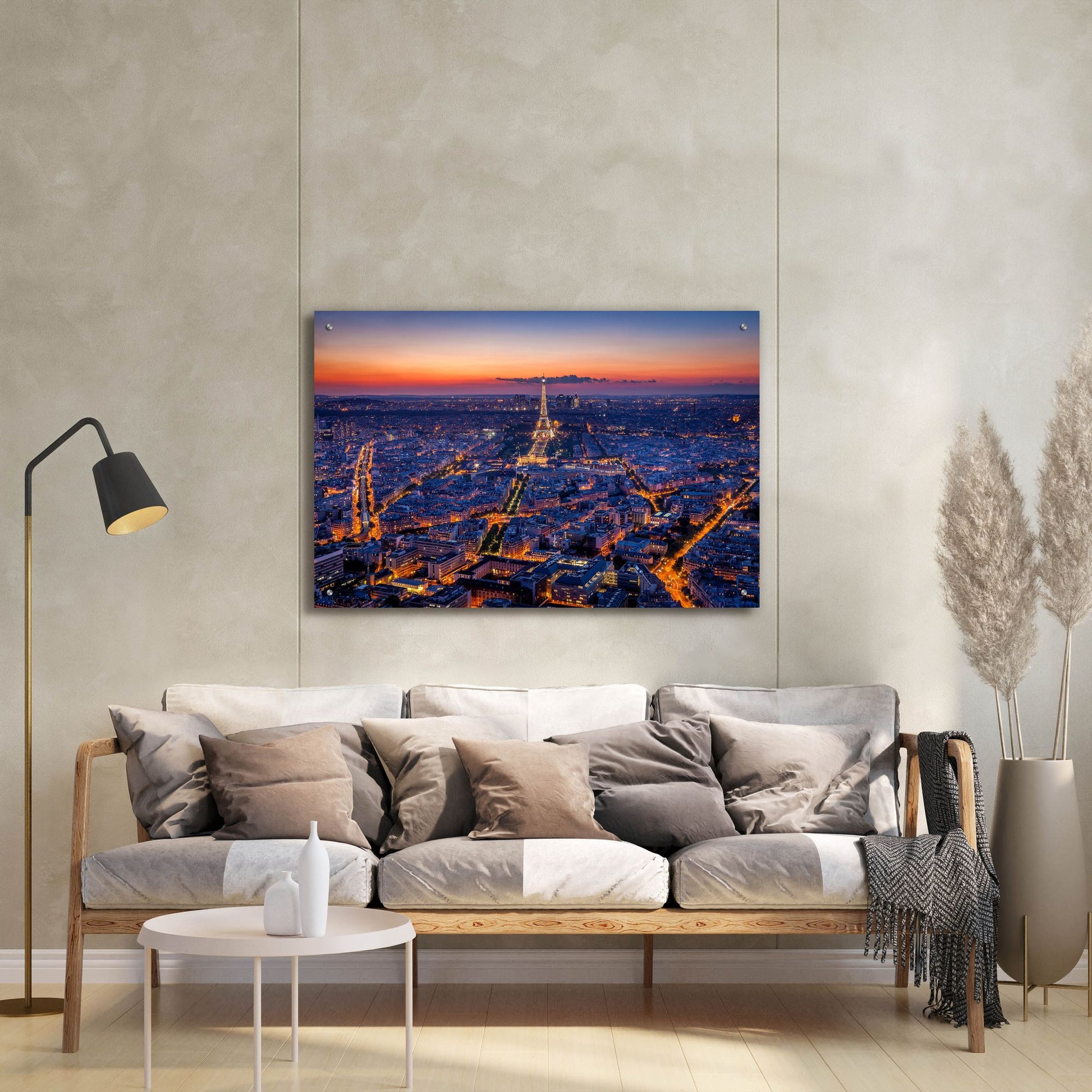 Epic Art 'City Lights' by H.J. Herrera, Acrylic Glass Wall Art,36x24