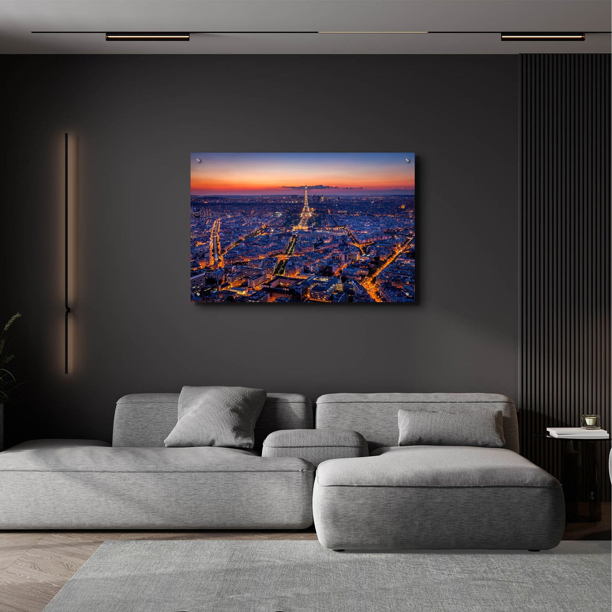 Epic Art 'City Lights' by H.J. Herrera, Acrylic Glass Wall Art,36x24