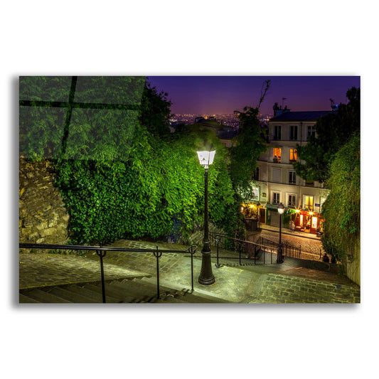 Epic Art 'Montmartre Steps' by H.J. Herrera, Acrylic Glass Wall Art