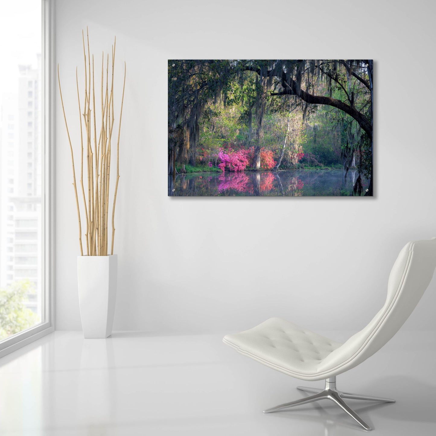 Epic Art 'Morning Serenity' by H.J. Herrera, Acrylic Glass Wall Art,36x24