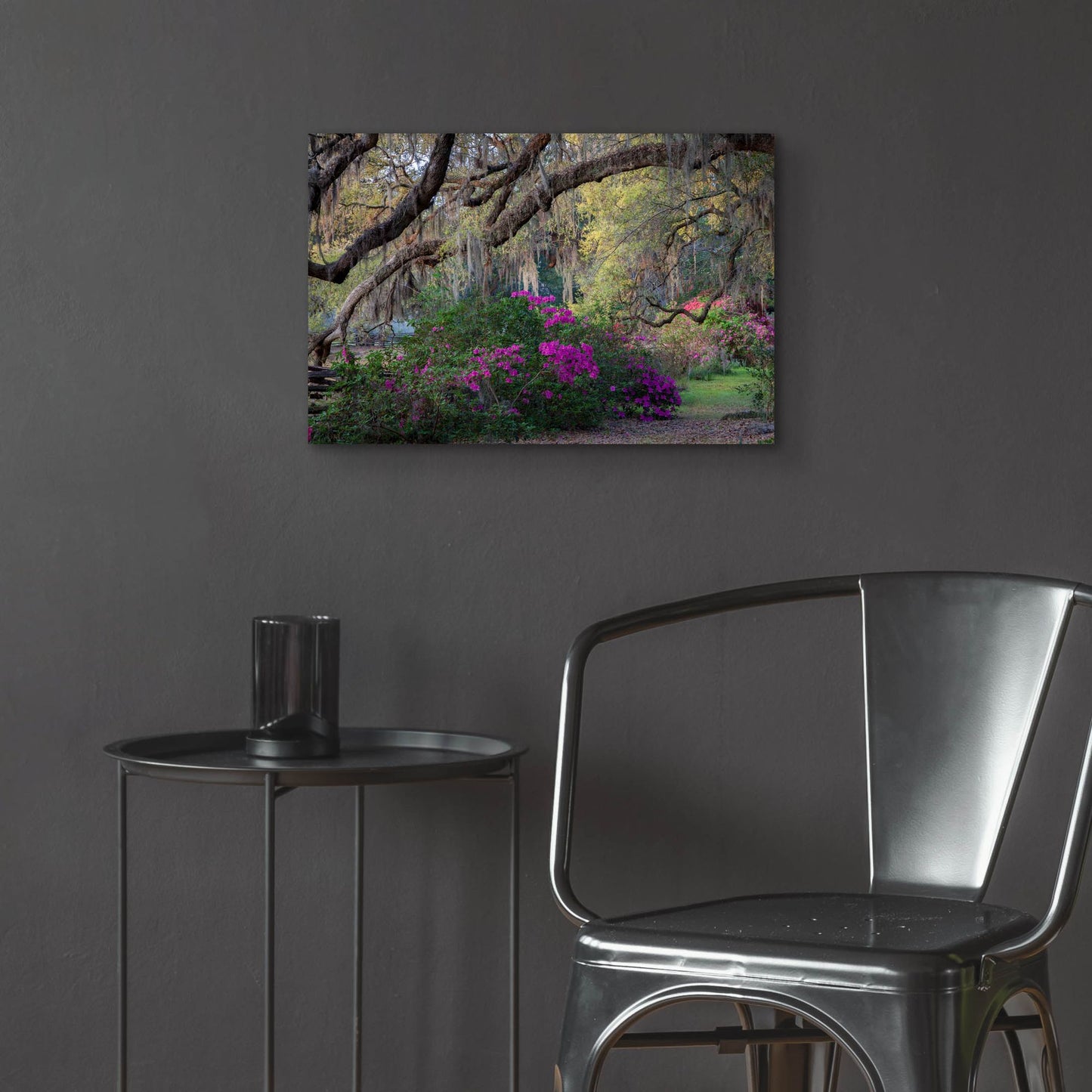 Epic Art 'Oaks And Azaleas' by H.J. Herrera, Acrylic Glass Wall Art,24x16