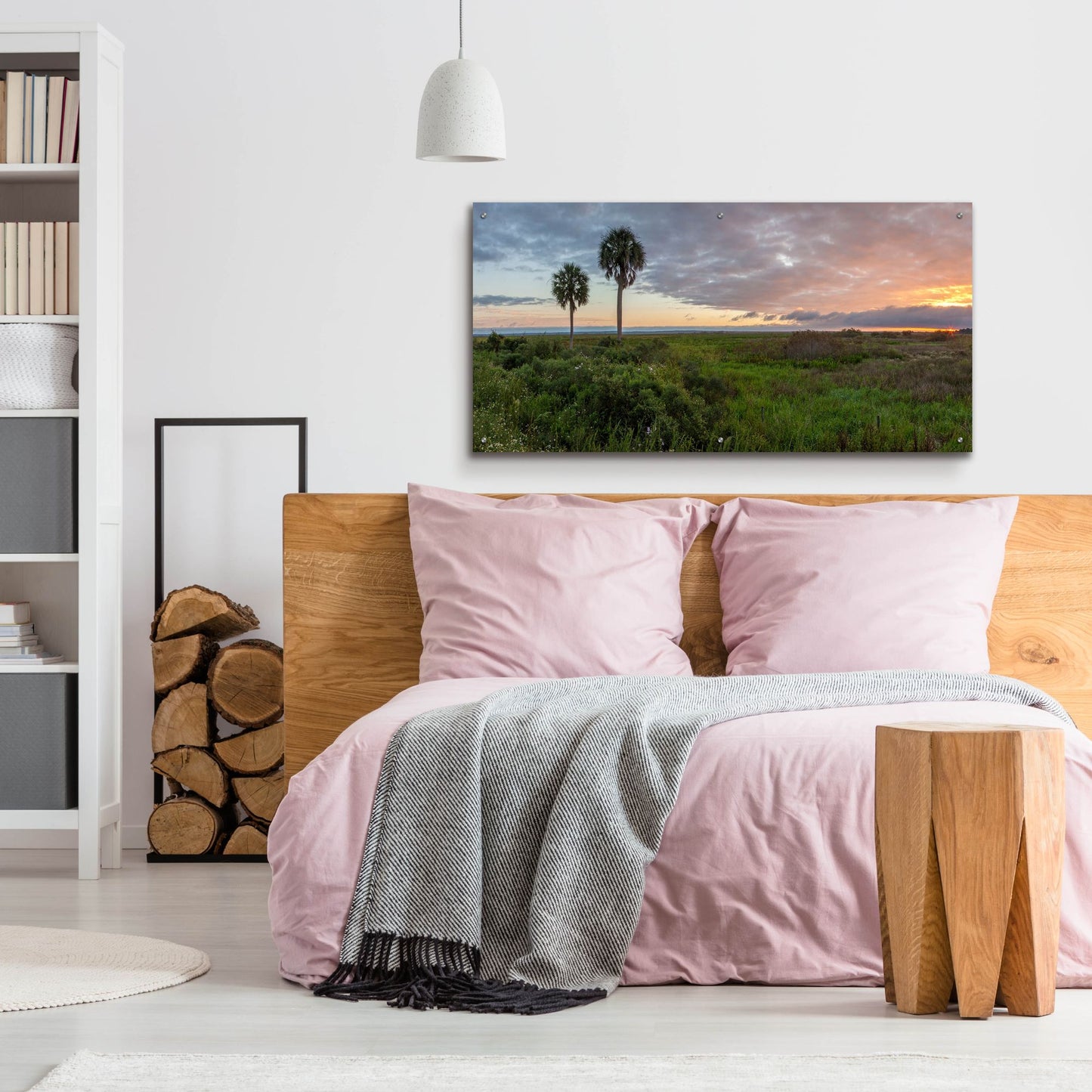 Epic Art 'Prairie Sunrise' by H.J. Herrera, Acrylic Glass Wall Art,48x24