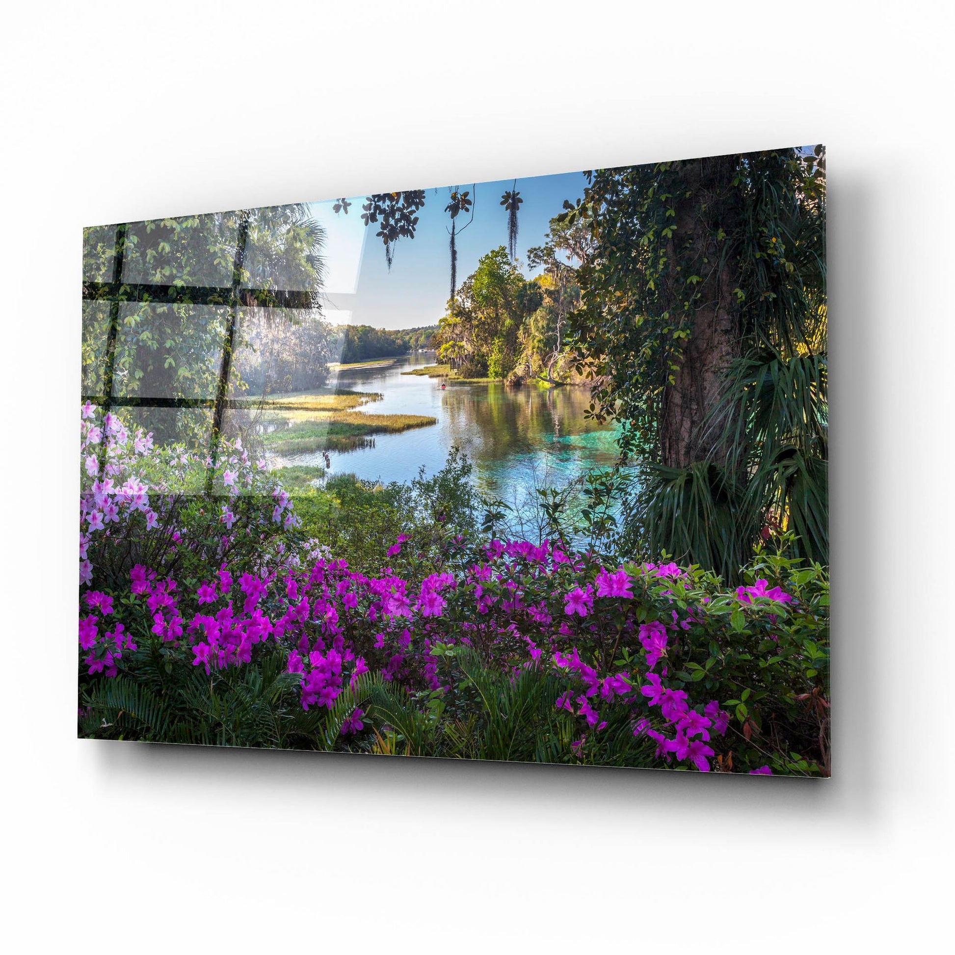 Epic Art 'Rainbow Springs' by H.J. Herrera, Acrylic Glass Wall Art,16x12