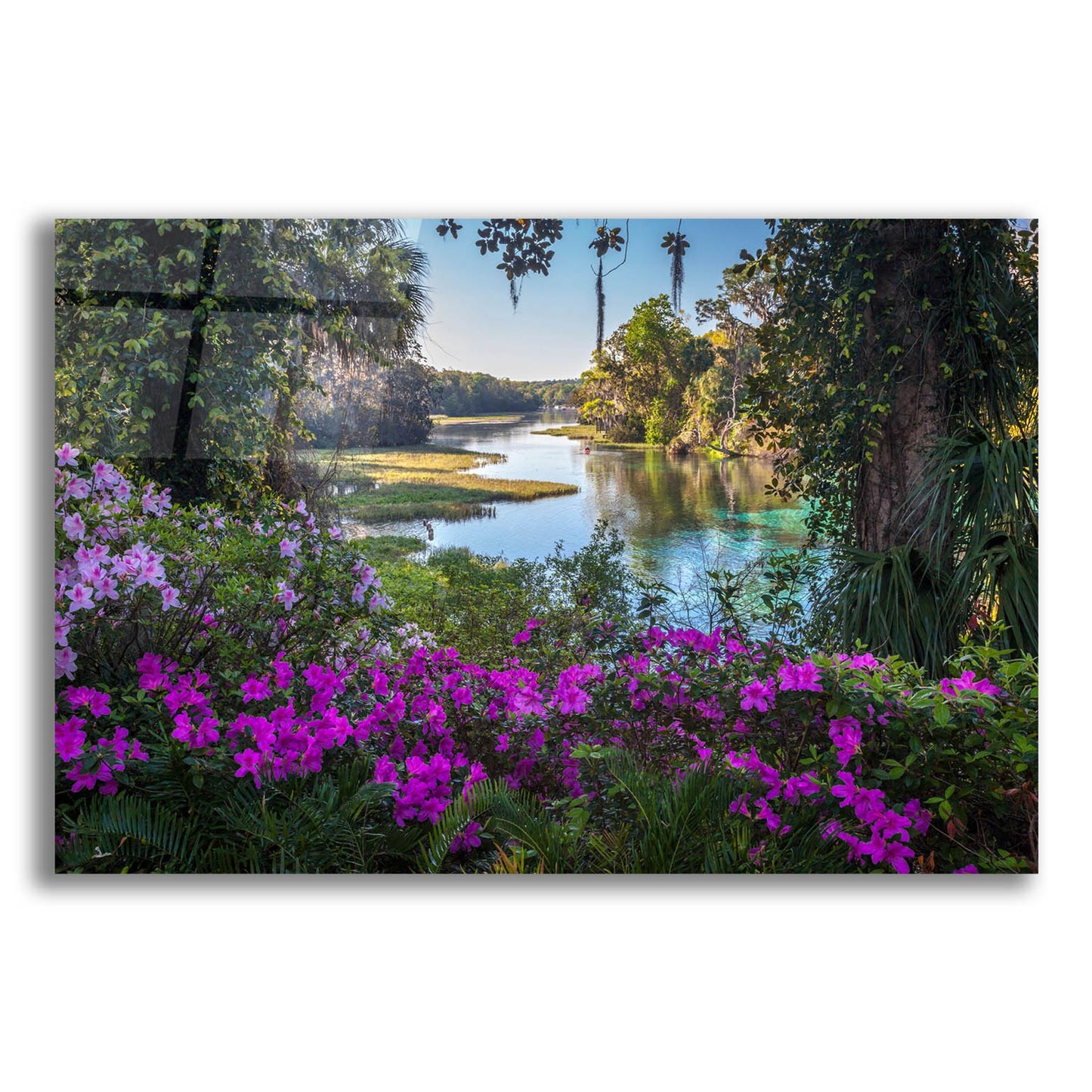 Epic Art 'Rainbow Springs' by H.J. Herrera, Acrylic Glass Wall Art,24x16