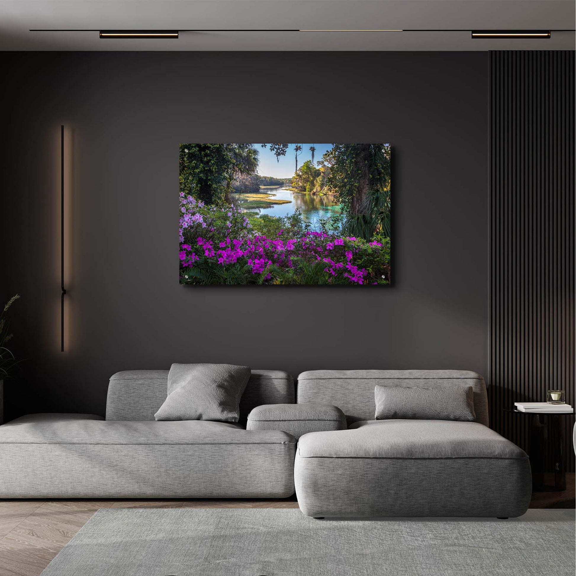 Epic Art 'Rainbow Springs' by H.J. Herrera, Acrylic Glass Wall Art,36x24