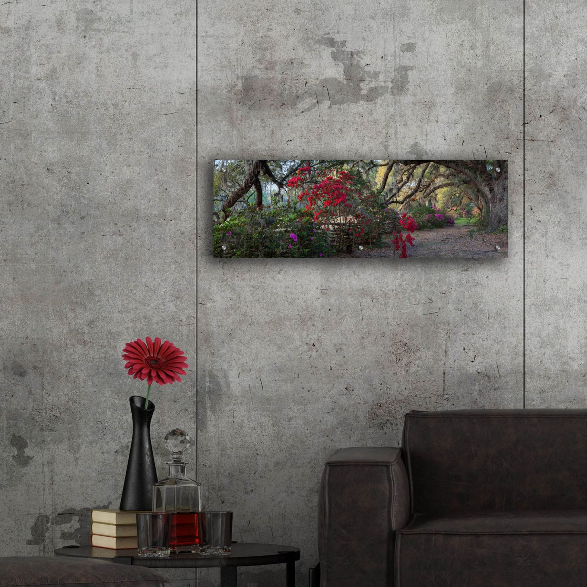 Epic Art 'Springtime Morning' by H.J. Herrera, Acrylic Glass Wall Art,36x12