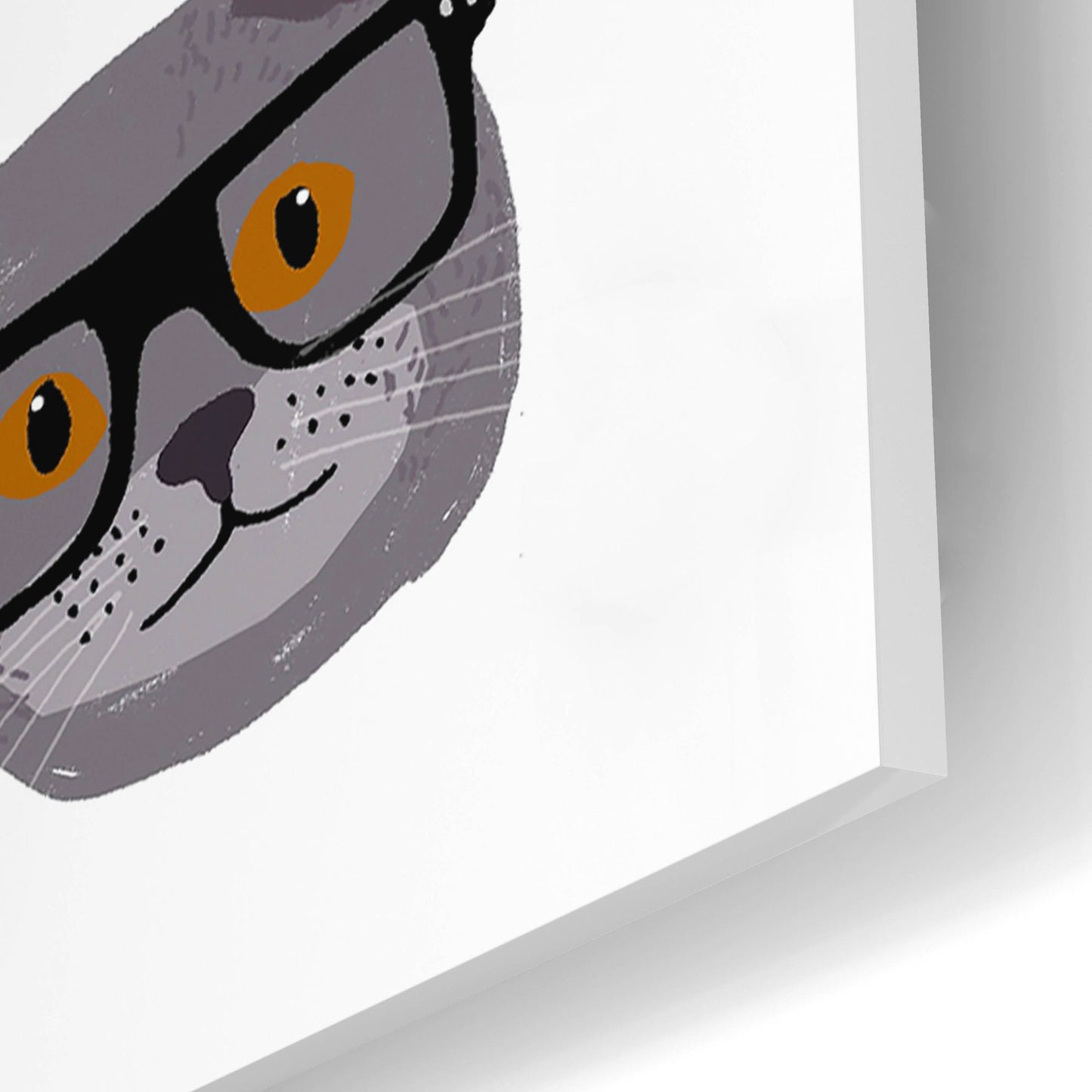 Epic Art 'Cats With Glasses' by Hanna Melin, Acrylic Glass Wall Art,16x24