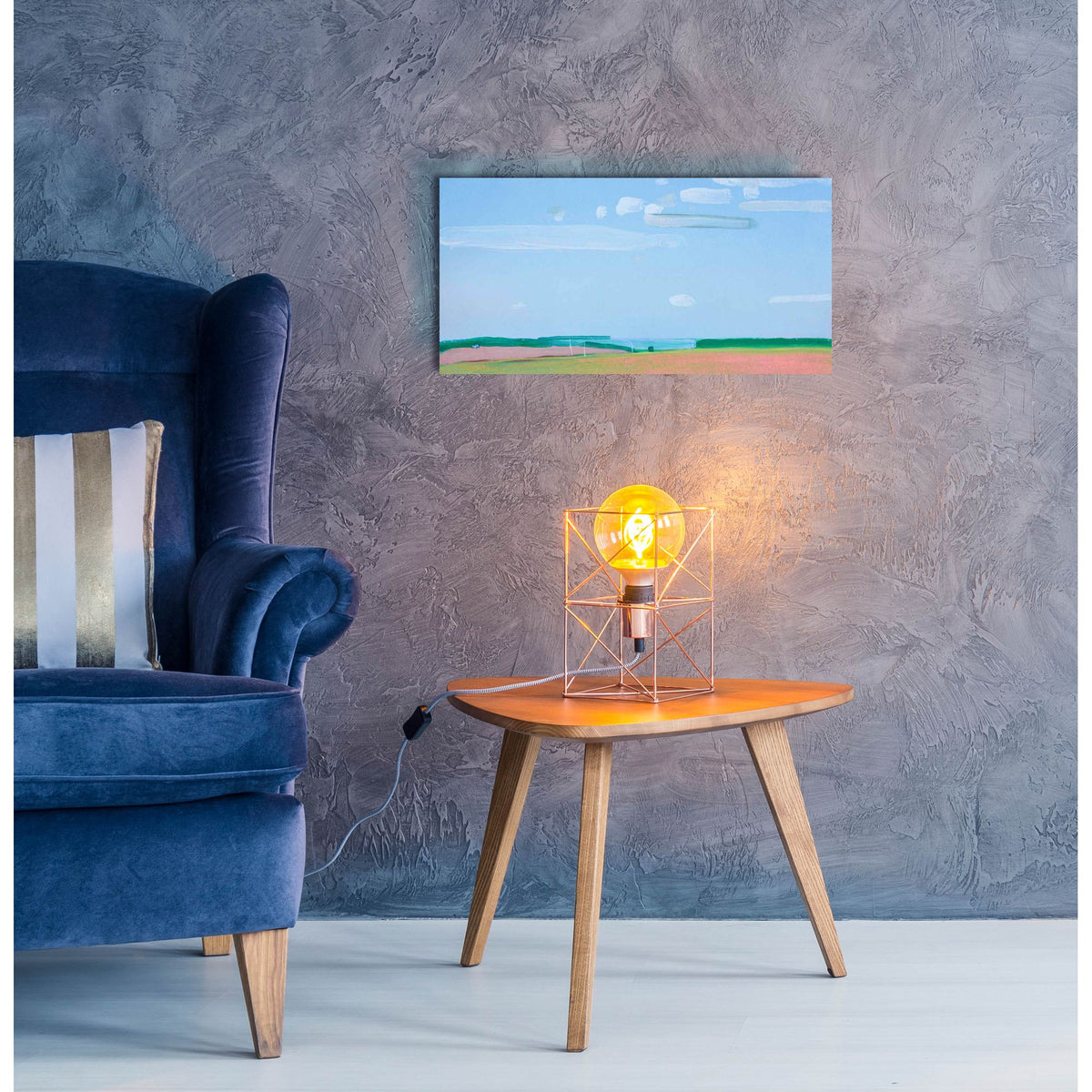 Epic Art 'Cloudy Sky' by Igor Nekraha, Acrylic Glass Wall Art,24x12