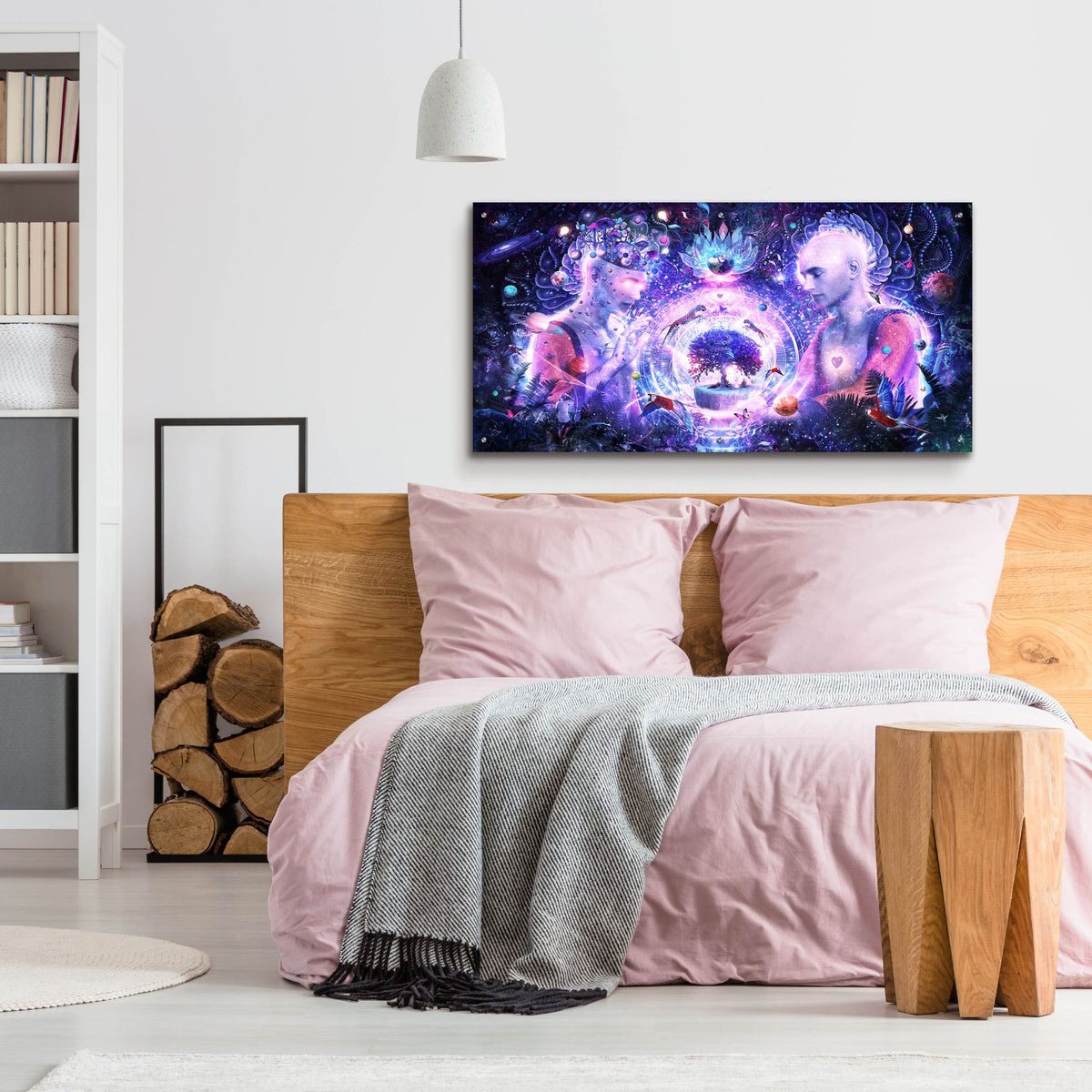 Epic Art 'A Spark In The Universe' by Cameron Gray, Acrylic Glass Wall Art,48x24