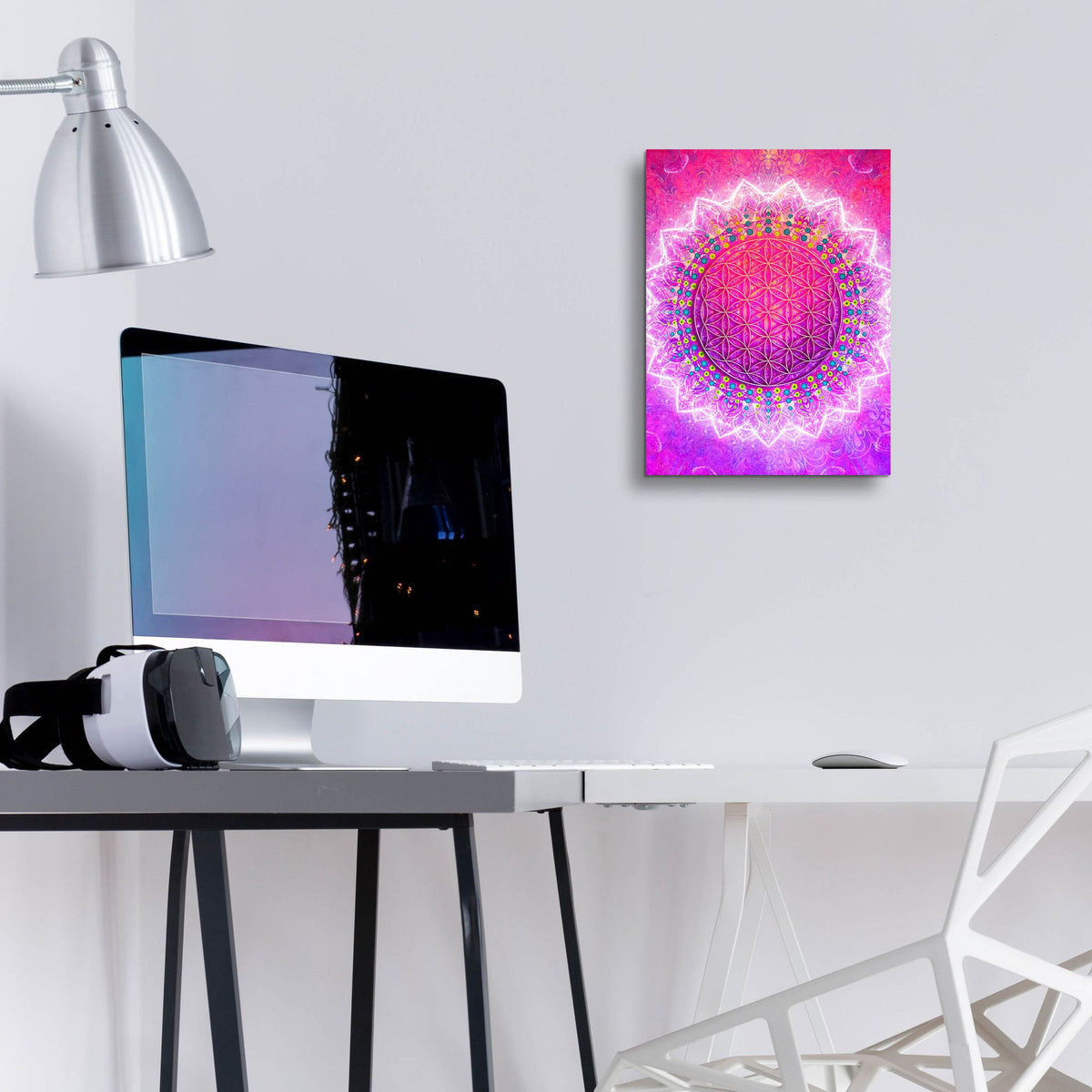 Epic Art 'Flower Of Life' by Cameron Gray, Acrylic Glass Wall Art,12x16