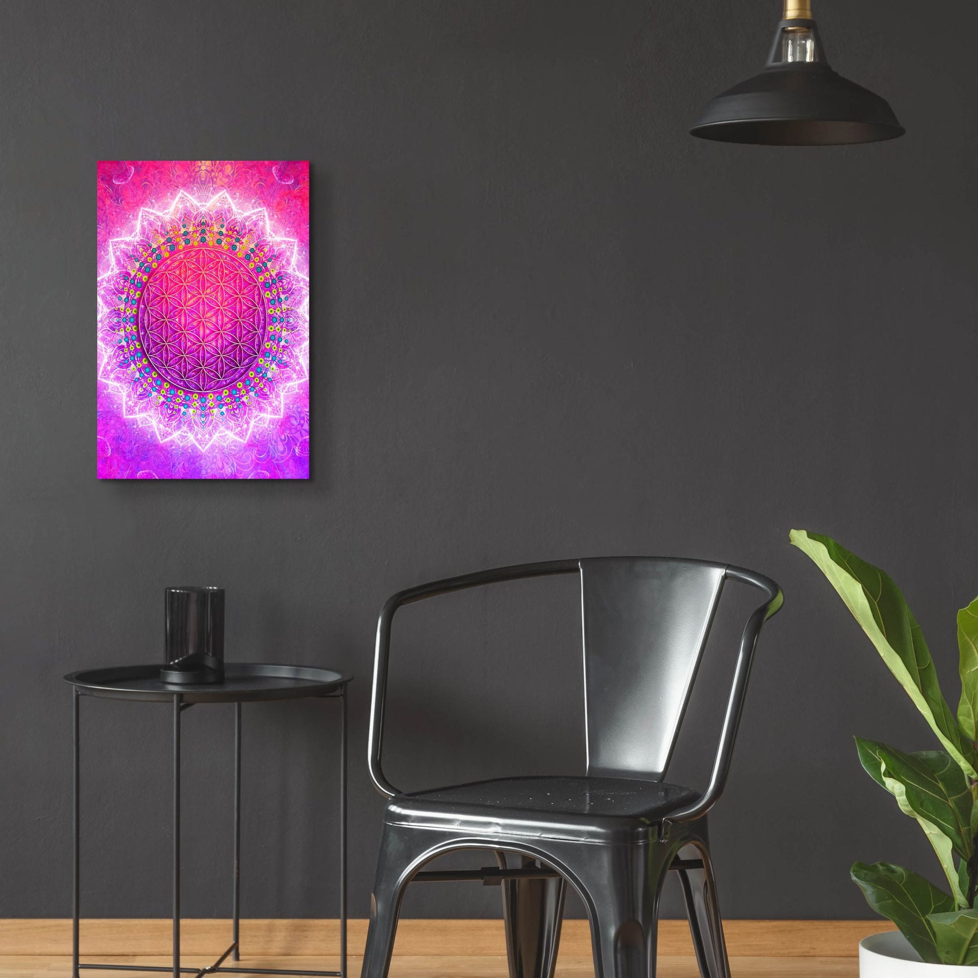 Epic Art 'Flower Of Life' by Cameron Gray, Acrylic Glass Wall Art,16x24