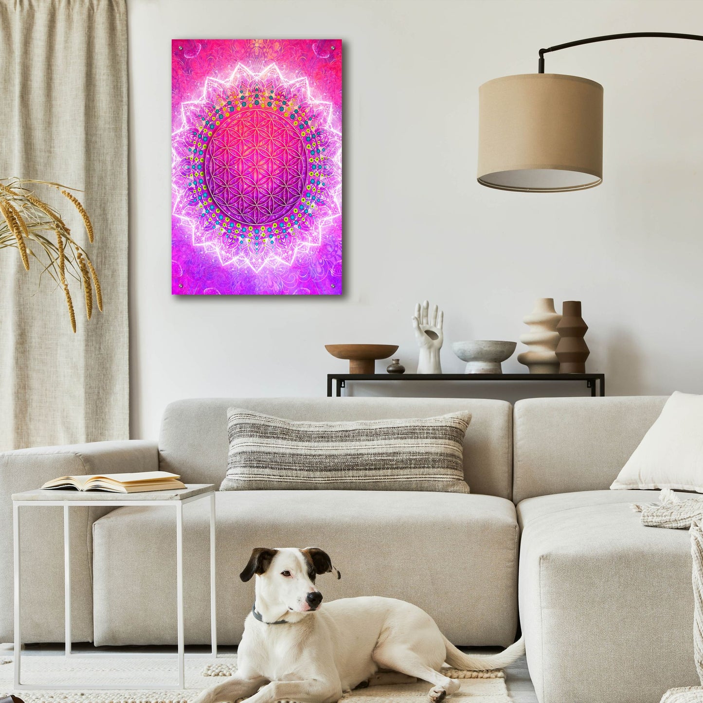 Epic Art 'Flower Of Life' by Cameron Gray, Acrylic Glass Wall Art,24x36