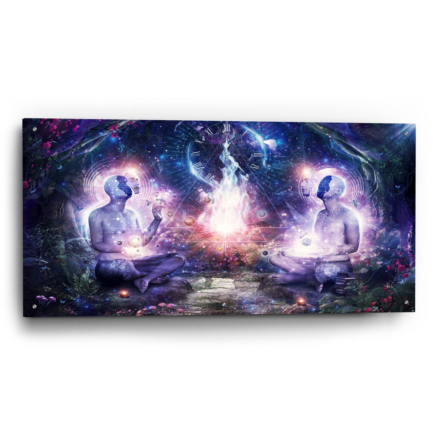 Epic Art 'In The Light Of Knowledge' by Cameron Gray, Acrylic Glass Wall Art,48x24