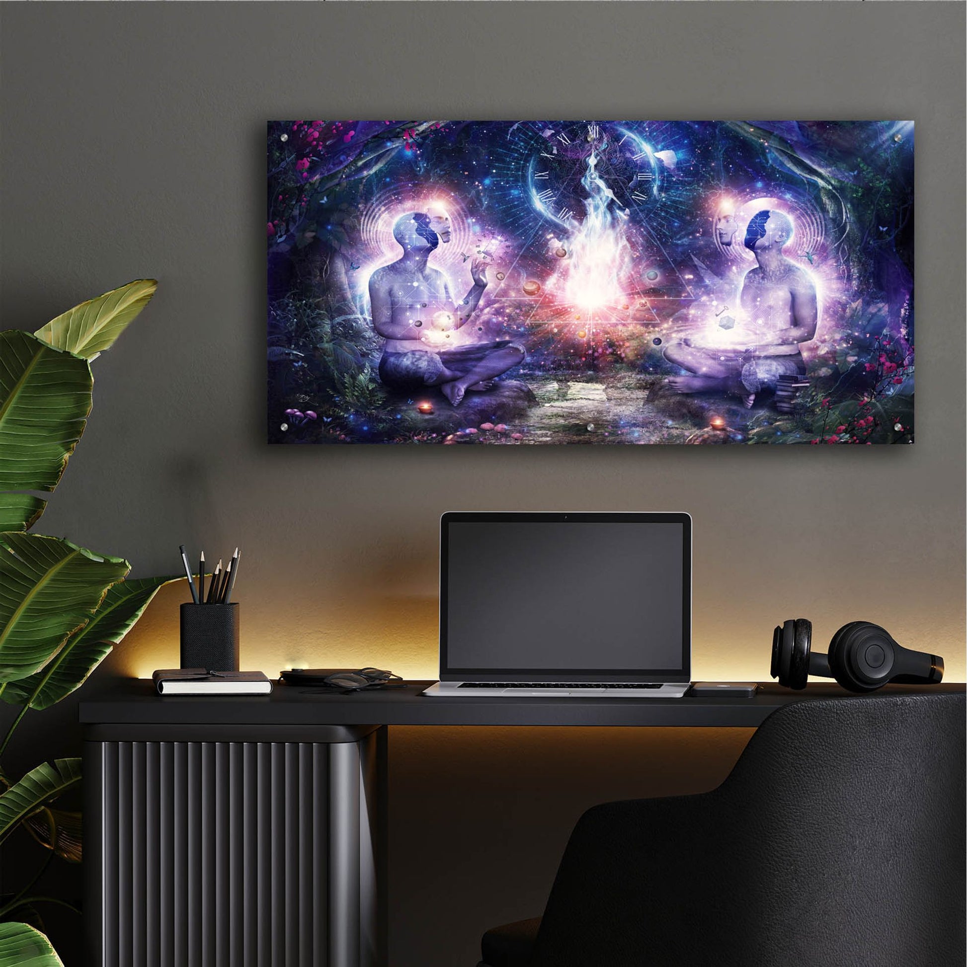 Epic Art 'In The Light Of Knowledge' by Cameron Gray, Acrylic Glass Wall Art,48x24