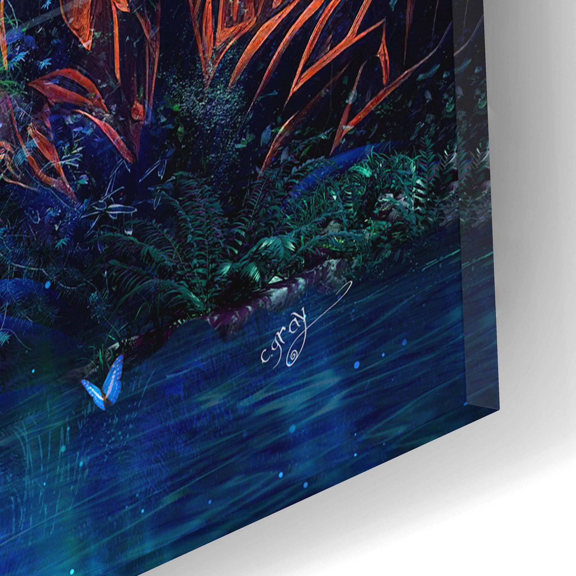 Epic Art 'Midnight Garden' by Cameron Gray, Acrylic Glass Wall Art,12x12