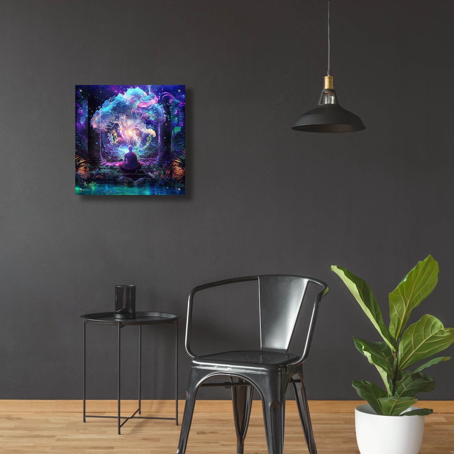 Epic Art 'Midnight Garden' by Cameron Gray, Acrylic Glass Wall Art,24x24