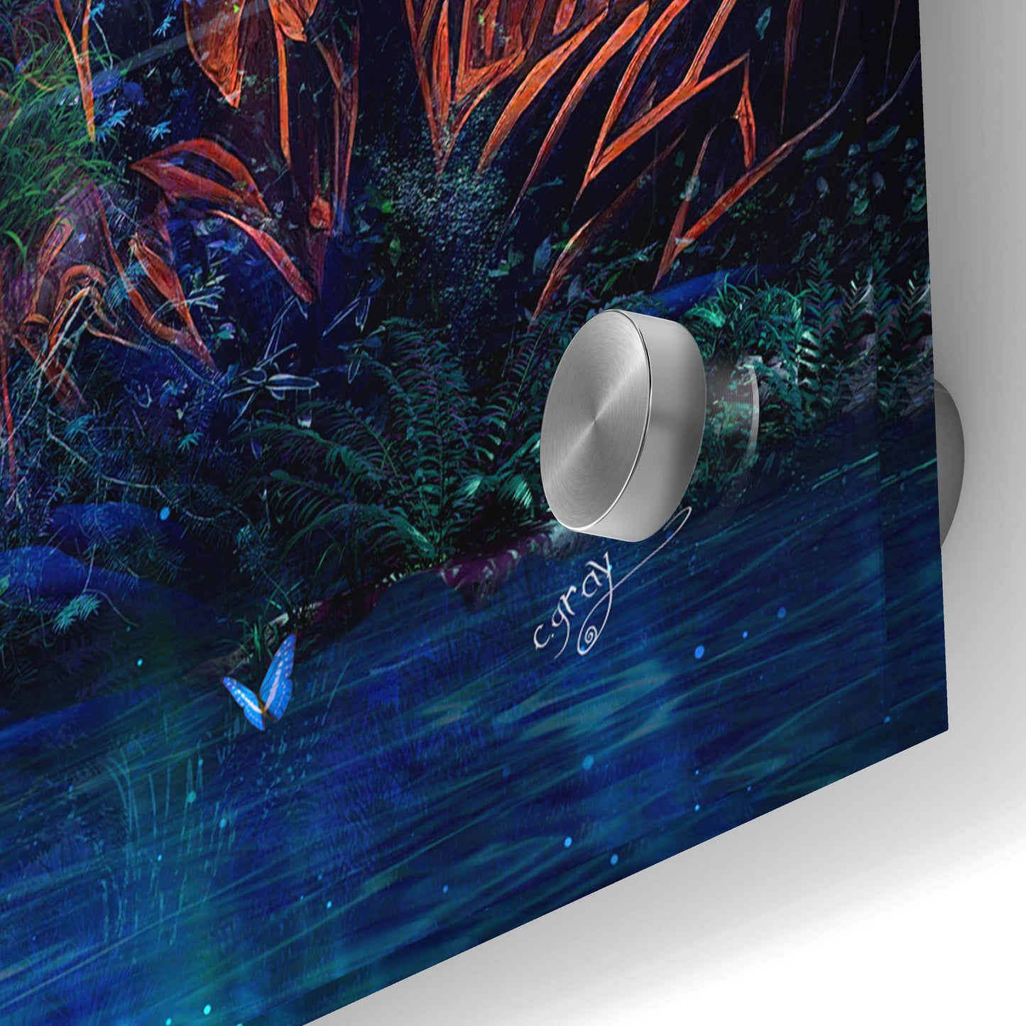 Epic Art 'Midnight Garden' by Cameron Gray, Acrylic Glass Wall Art,36x36