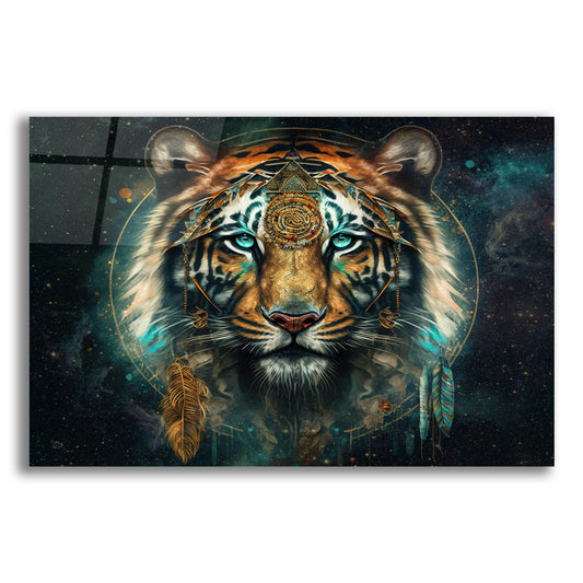 Epic Art 'Spirit Tiger' by Cameron Gray, Acrylic Glass Wall Art