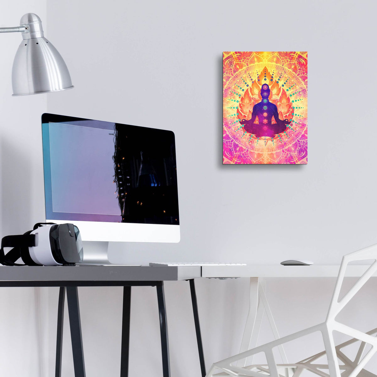 Epic Art 'Sunrise Meditation' by Cameron Gray, Acrylic Glass Wall Art,12x16
