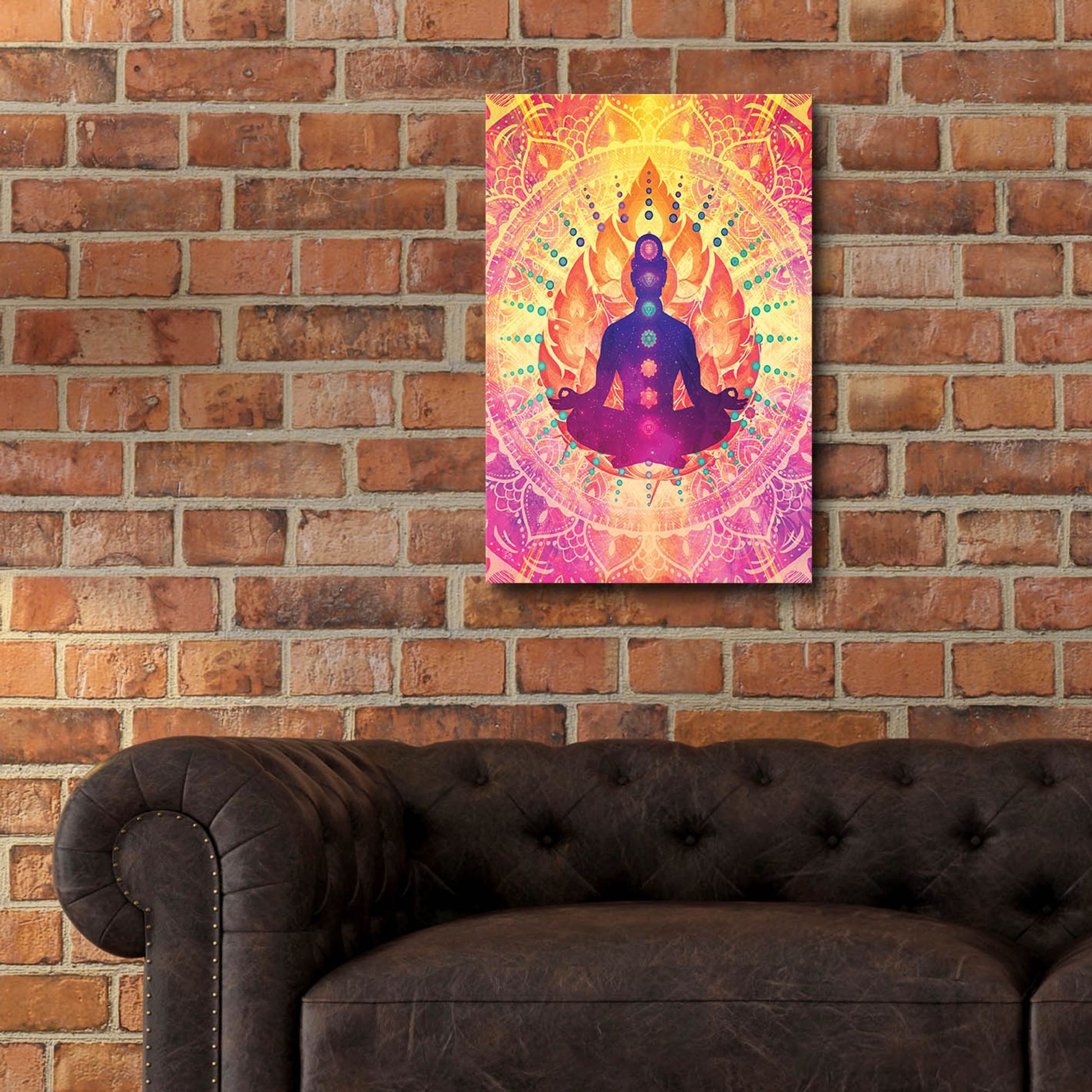 Epic Art 'Sunrise Meditation' by Cameron Gray, Acrylic Glass Wall Art,16x24