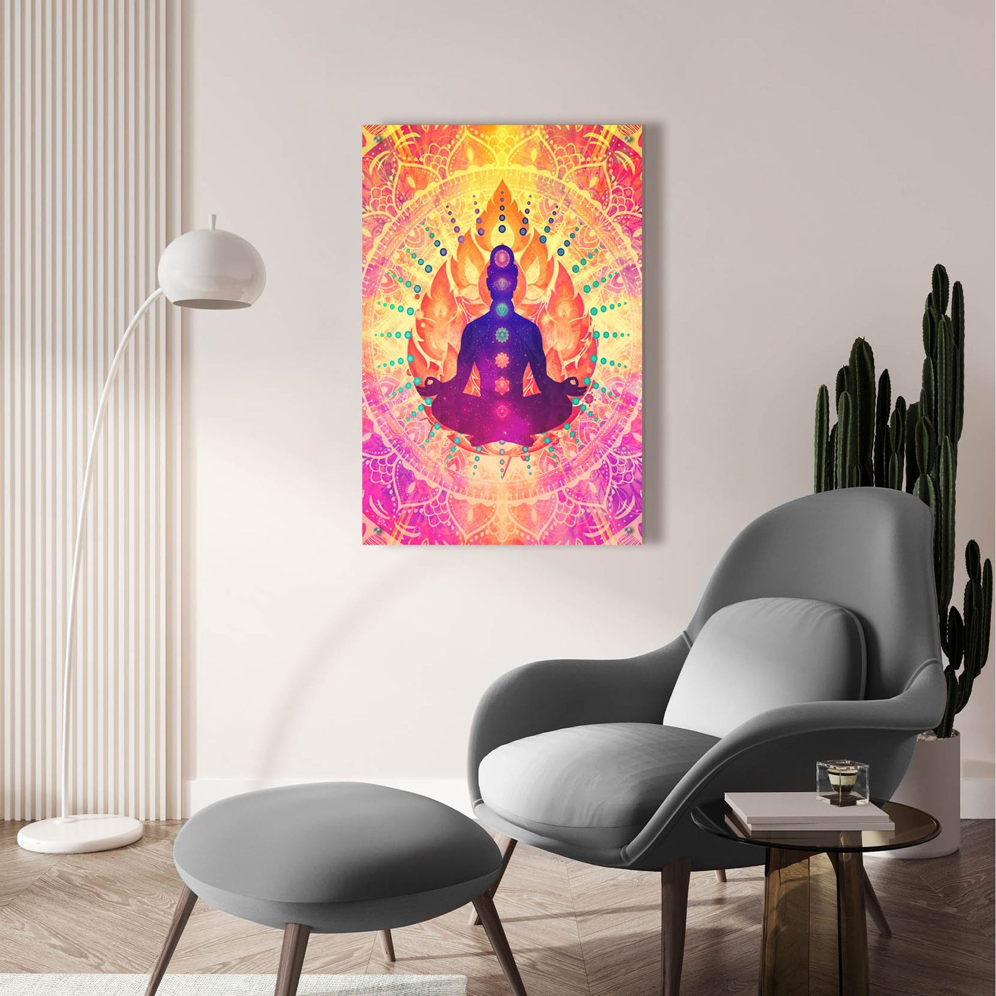 Epic Art 'Sunrise Meditation' by Cameron Gray, Acrylic Glass Wall Art,24x36
