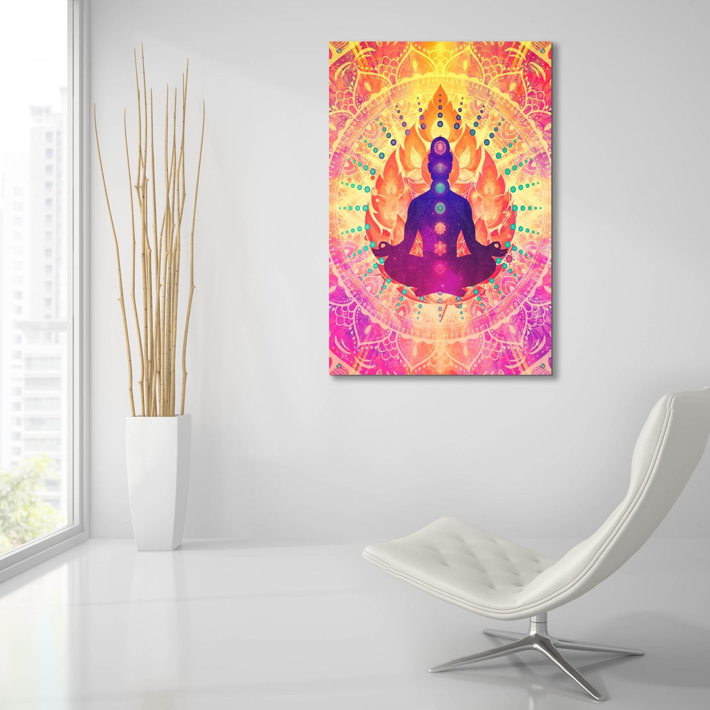 Epic Art 'Sunrise Meditation' by Cameron Gray, Acrylic Glass Wall Art,24x36