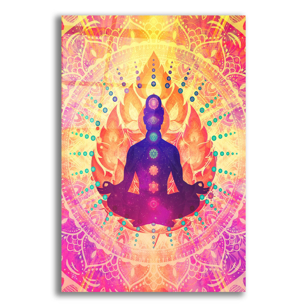 Epic Art 'Sunrise Meditation' by Cameron Gray, Acrylic Glass Wall Art